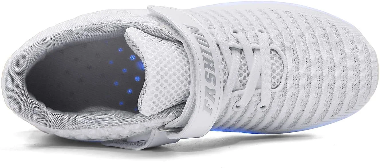 کفش های چرخ دار بچه گانه Ehauuo با چراغ، کفش های اسکیت شارژی با قابلیت جمع شدن چرخ ها، کفش های کتانی LED چشمک زن برای هدیه مبتدیان دخترانه و پسرانه یونیسکس