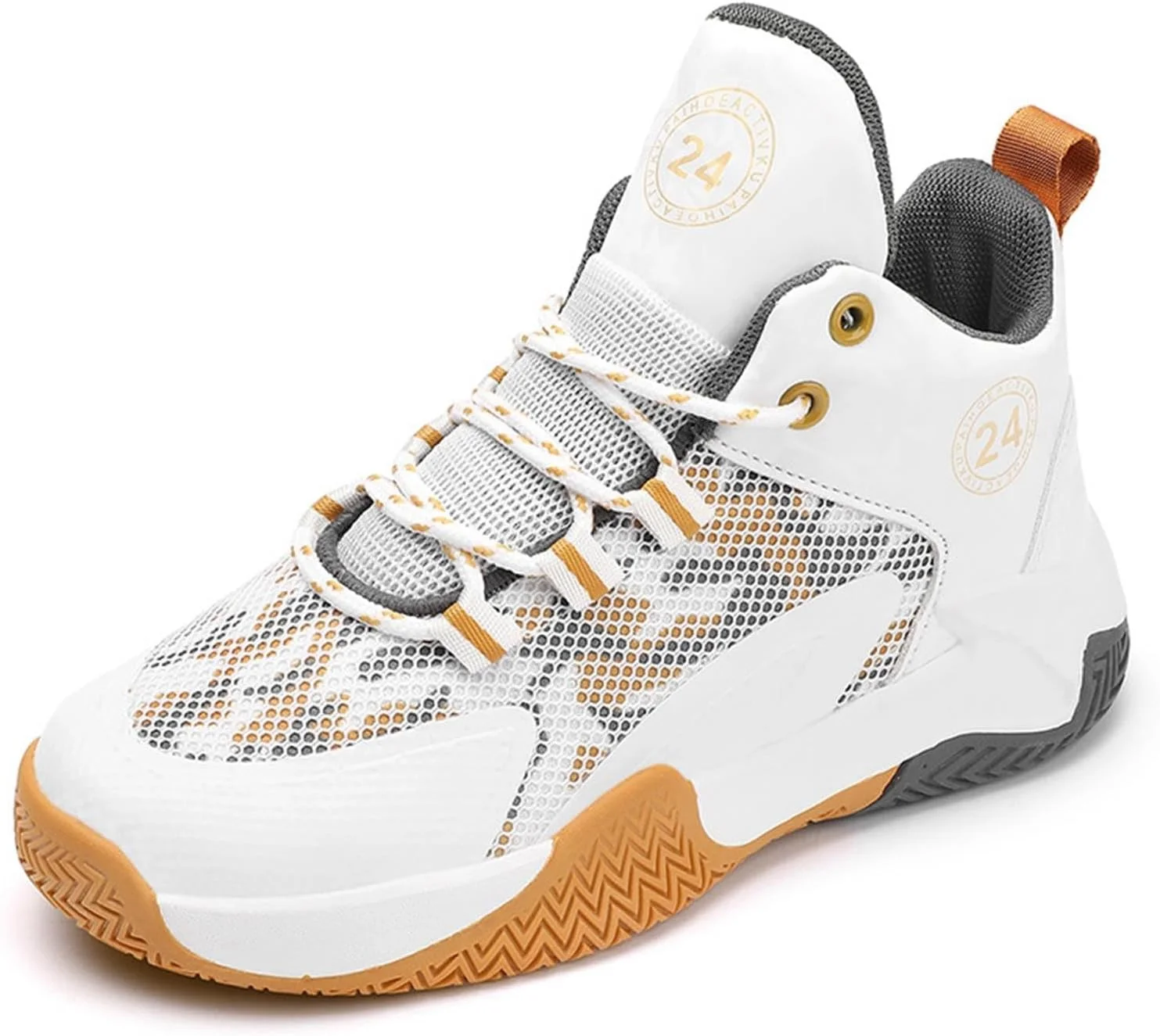 کفش بسکتبال بچگانه Egmy، کفش ورزشی پسرانه، کفش تمرینی دخترانه، کفش بسکتبال ساق بلند راحت برای پسران (سایز کوچک کفش 5)