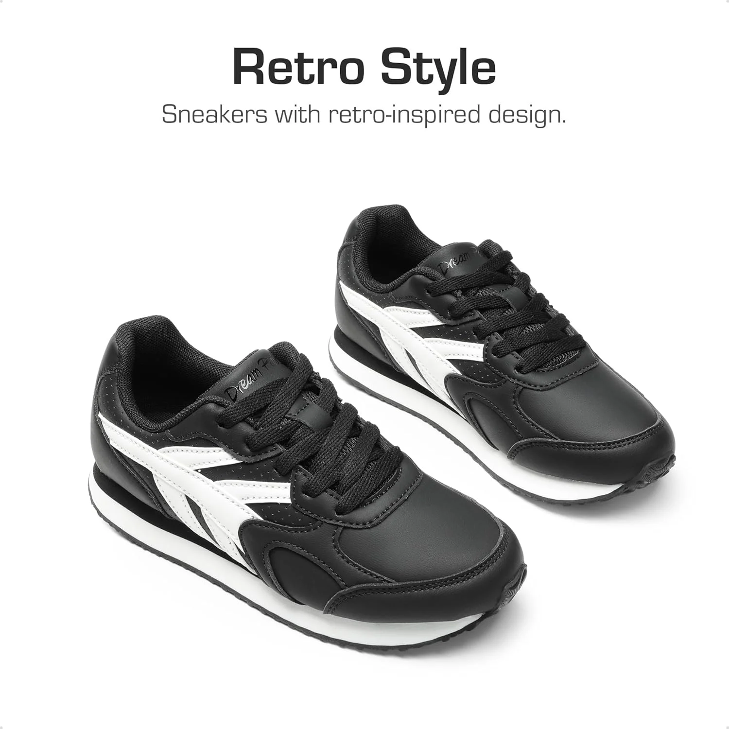 کفش ورزشی دخترانه DREAM PAIRS مدل LilLegends، بند دار، مناسب دویدن، تنیس، پیاده روی سبک و استفاده روزمره برای کودکان کوچک و بزرگ