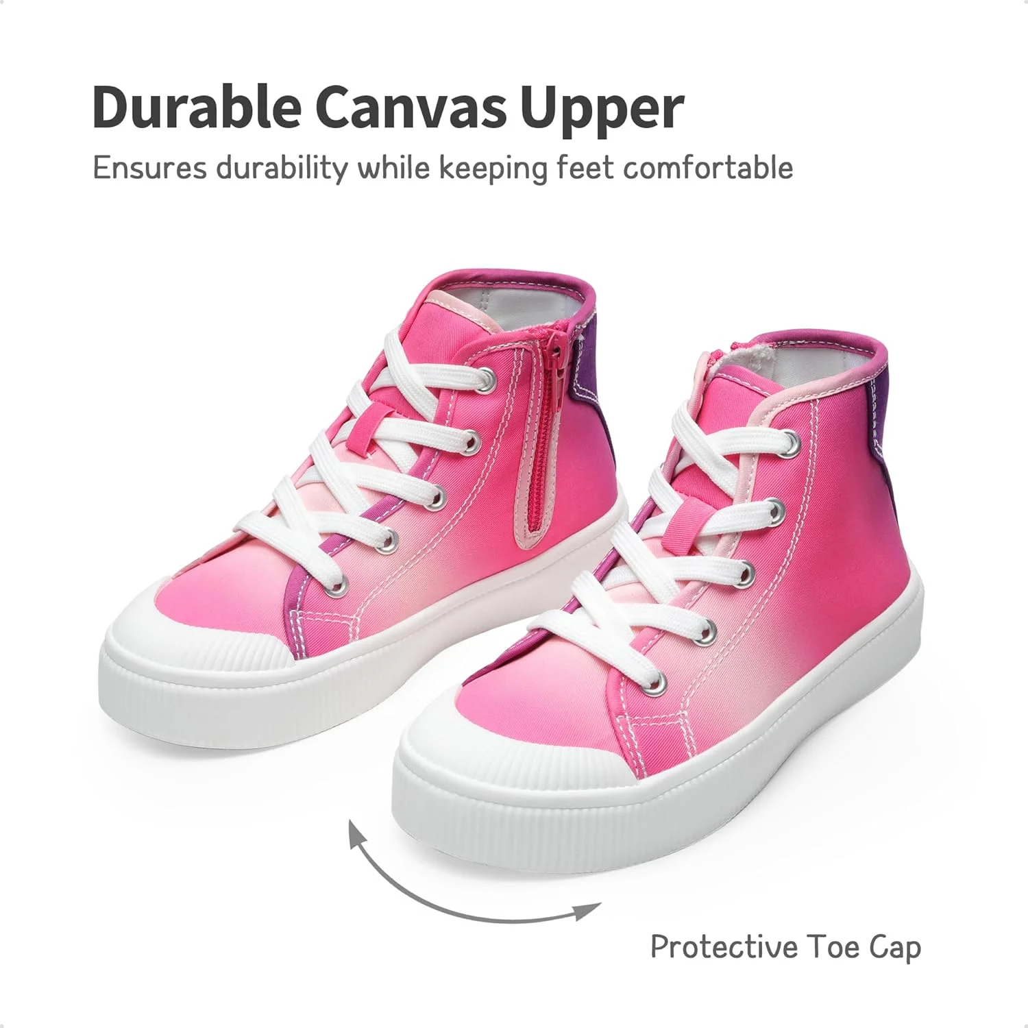 کفش های کتانی بچه گانه DREAM PAIRS، کفش های ساق بلند بوم پسرانه دخترانه LilLegends CourtStar، کفش های پیاده روی غیر رسمی