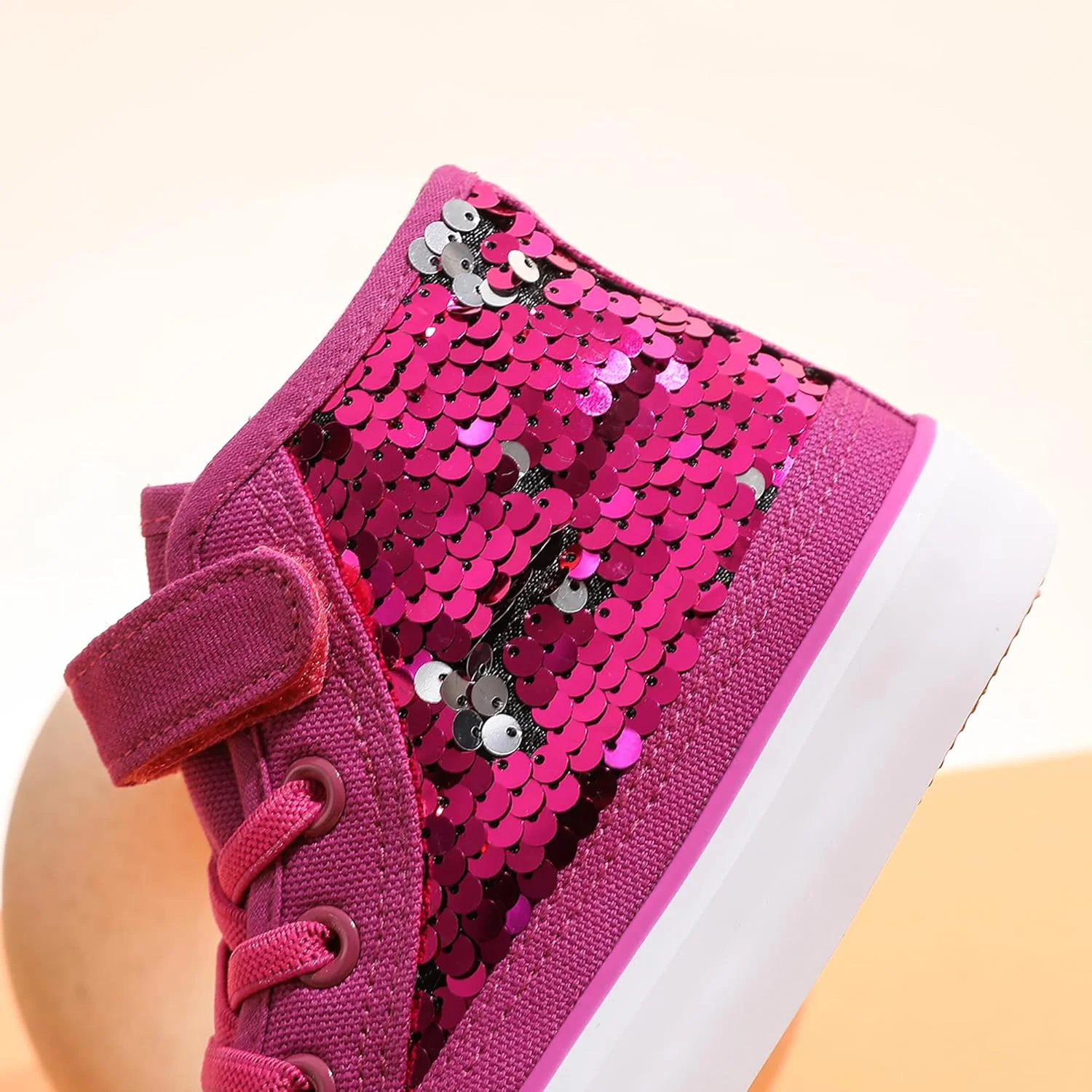 کفش کتانی ساق بلند بچه گانه Komfyea، رنگ رز قرمز 69، سایز 12.5 بچه کوچک