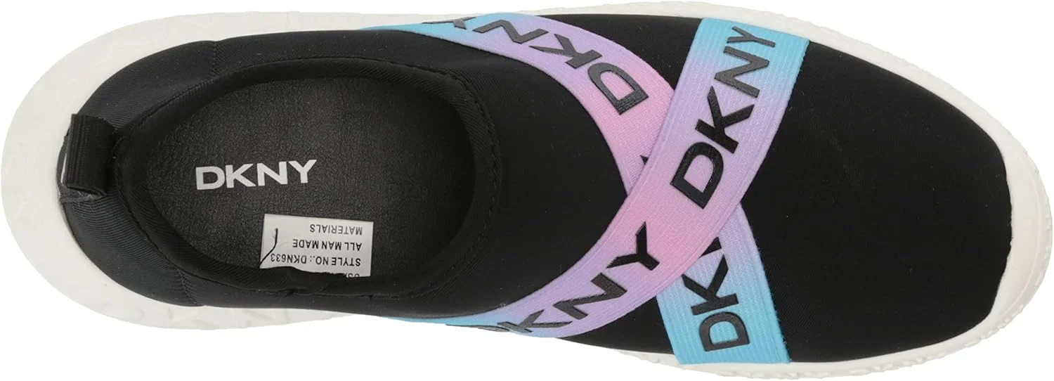کفش کتانی دخترانه DKNY Kids Maddie Stripe (مناسب کودکان کوچک/بزرگ) کفش کتانی دخترانه DKNY Kids Maddie Stripe (مناسب کودکان کوچک/بزرگ)