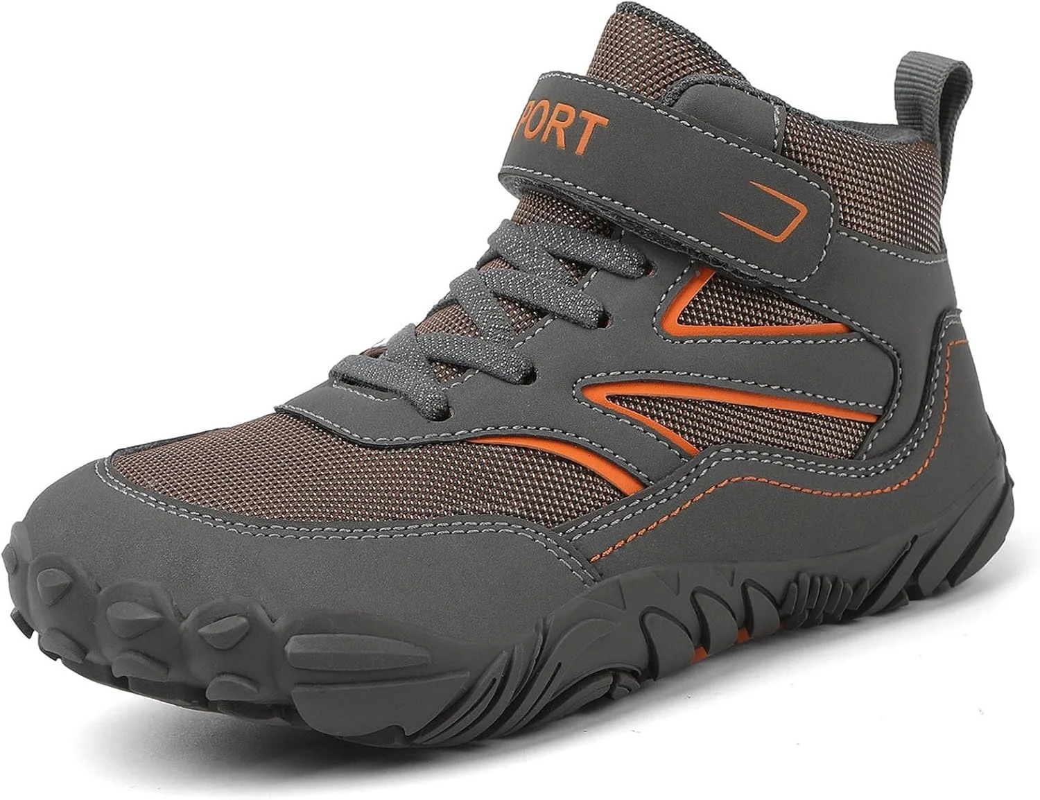 کفش‌های پابرهنه بچگانه Dinint Little/Big Kids، کفش‌های کتانی ساق بلند با پنجه پهن، زیره صفر، مینیمالیستی، سبک وزن و تنفسی برای پیاده‌روی دخترانه و پسرانه