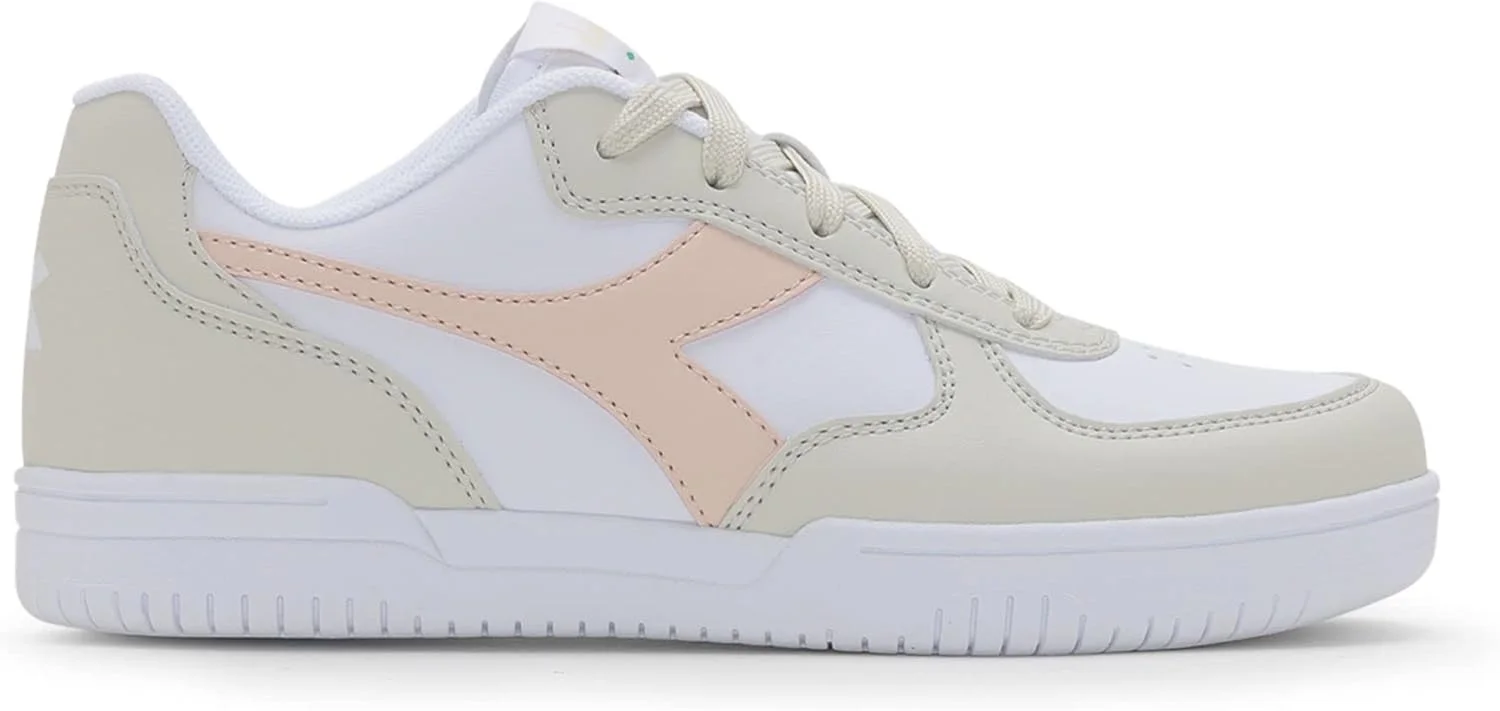 کفش های دیادورا رپتور لو جی اس مردانه زنانه پسرانه کتانی ورزشی دویدن 101.177720، D0079 سفید استخوانی پاستلی رز تان، 37 EU