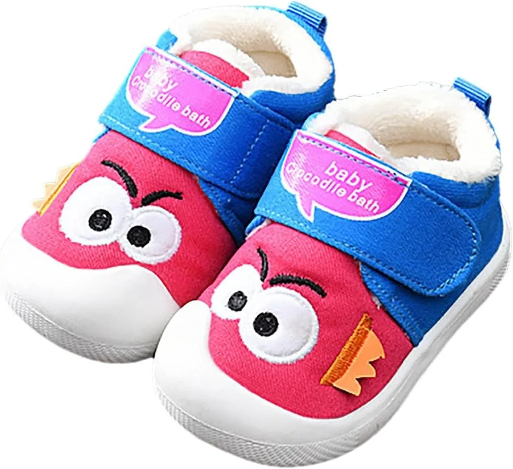 کفش‌های کتانی بچه‌گانه CsgrFagr برای پسران و دختران، کفش‌های ورزشی پشمی گرم، کفش‌های ضد لغزش برای پیاده‌روی و دویدن نوزاد