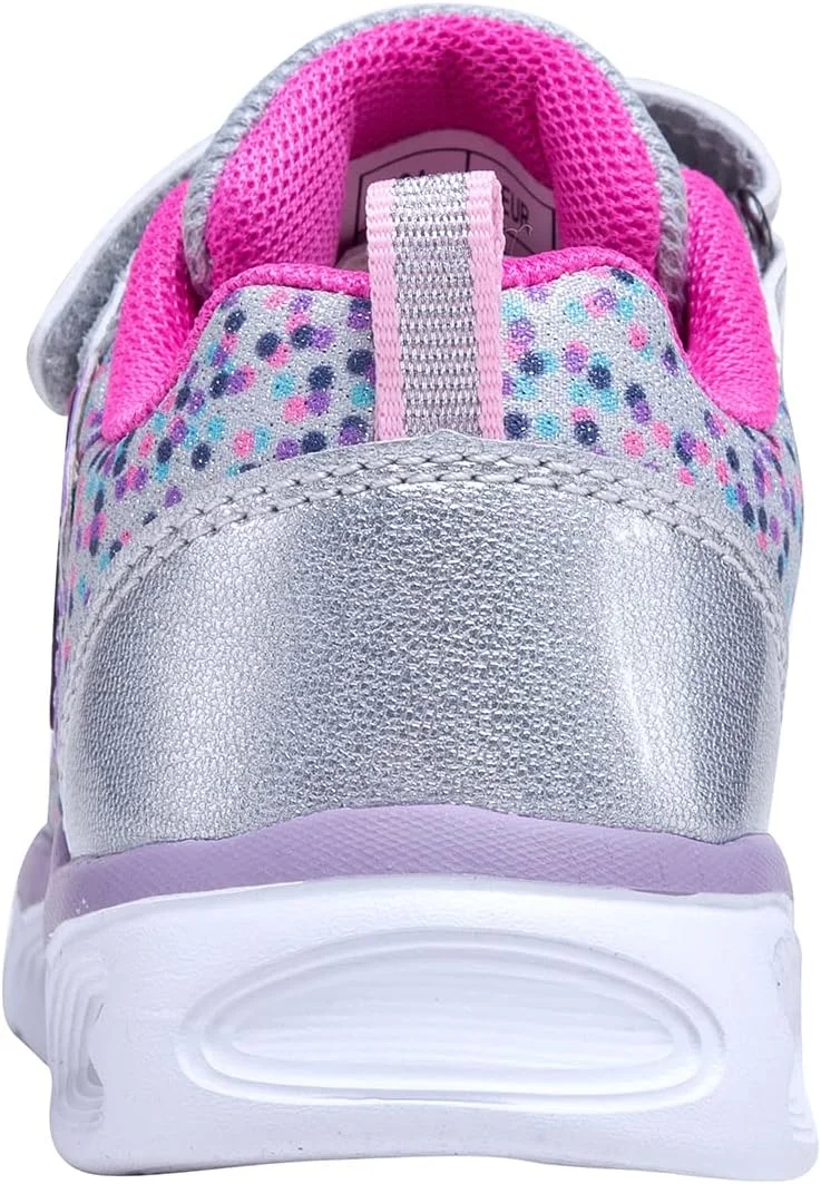 کفش های کتانی دخترانه کودک نوپا COODO با طرح اکلیلی و چراغ دار کفش های کتانی دخترانه کودک نوپا COODO با طرح اکلیلی و چراغ دار