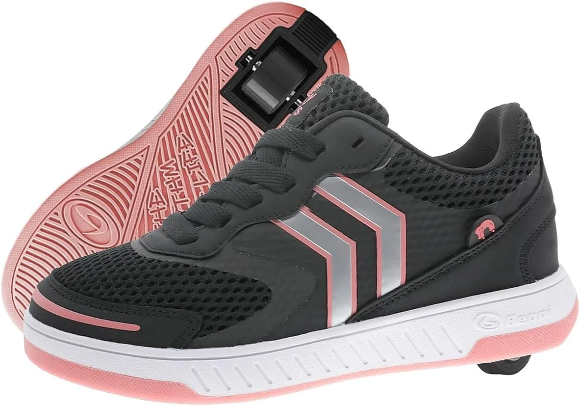 کفش های چرخ دار BREEZY ROLLERS برای کودکان، کفش های اسکیت غلتکی بچه گانه، تبدیل کفش های خیابانی کودکان به اسکیت غلتکی در چند ثانیه، سیستم کلیک ثبت شده، کفش های ورزشی چرخ دار برای دختران و پسران