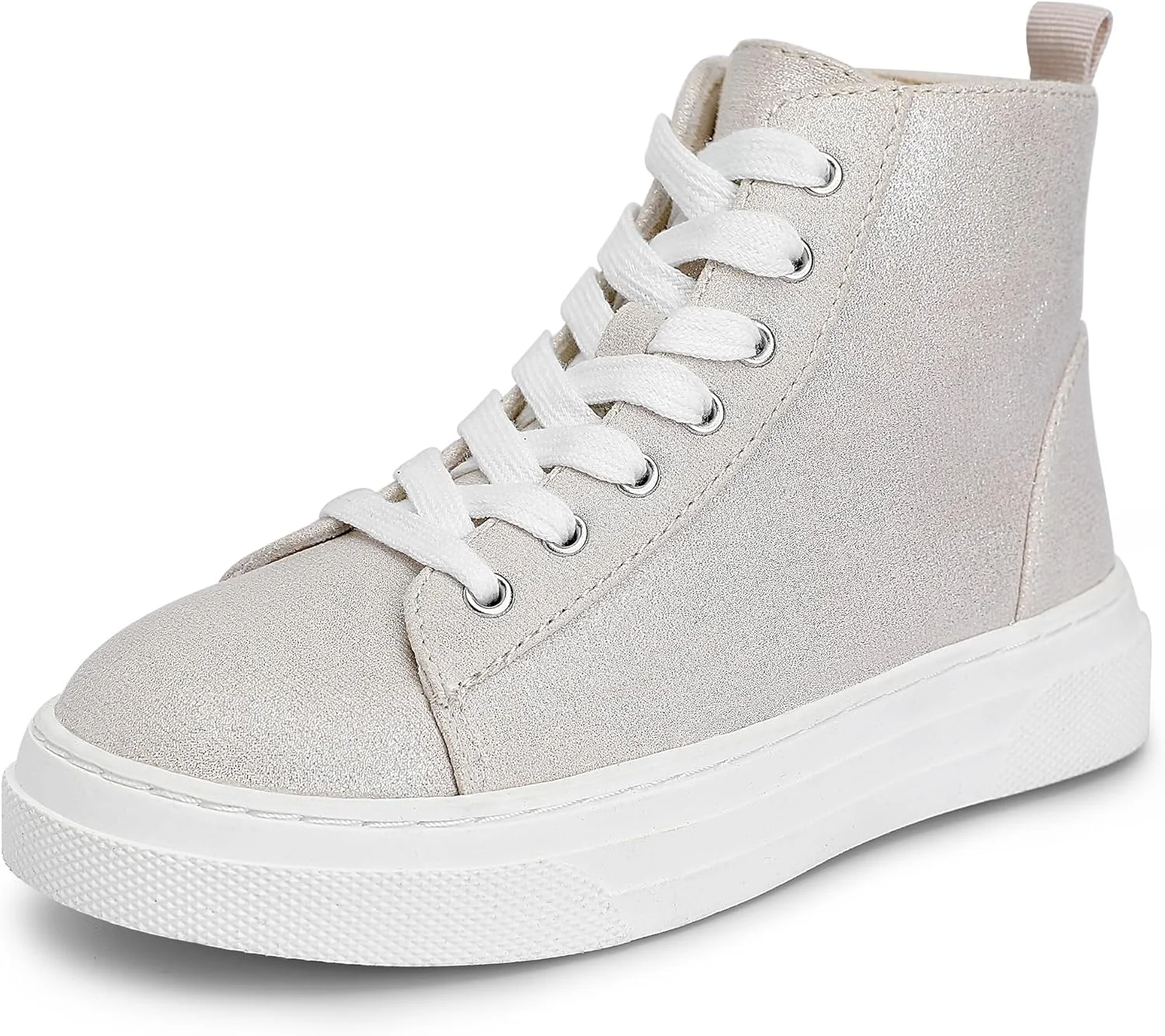 کفش کتانی دخترانه ساق بلند CCVON، بوت های زیبای بچه گانه، کفش های پلتفرم برای کودکان کوچک/بزرگ