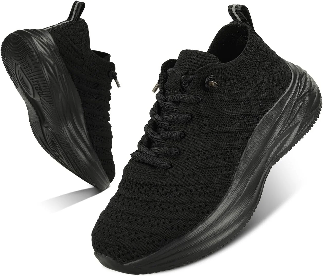 کفش‌های کتانی بافتنی تنفسی برای کودکان و نوجوانان - کفش‌های دویدن سبک وزن و لغزنده با زیره بالشتکی، سایزهای 28-43