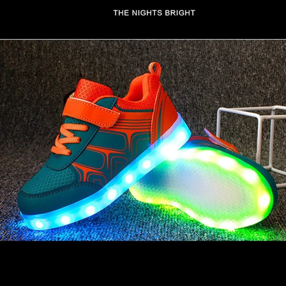 کفشهای چراغدار شارژی USB بچگانه مدل BODOGY-DX، کفشهای کتانی چشمکزن در 7 رنگ، بهترین هدیه برای پسران و دختران، آبی، سایز 30 اروپا کفشهای چراغدار شارژی USB بچگانه مدل BODOGY-DX، کفشهای کتانی چشمکزن در 7 رنگ، بهترین هدیه برای پسران و دختران، آبی، سایز 30 اروپا