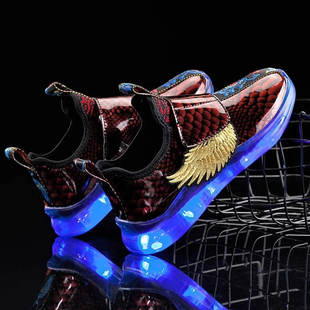 کفشهای چراغدار شارژی USB унисекс بچگانه BODOGY-DX، کفشهای کتانی چشمکزن نورانی، کفشهای ورزشی 7 رنگ، کفشهای غیررسمی نورانی چرمی تنفسی، بهترین هدیه برای پسران و دختران، قرمز، 34EU کفشهای چراغدار شارژی USB унисекс بچگانه BODOGY-DX، کفشهای کتانی چشمکزن نورانی، کفشهای ورزشی 7 رنگ، کفشهای غیررسمی نورانی چرمی تنفسی، بهترین هدیه برای پسران و دختران، قرمز، 34EU