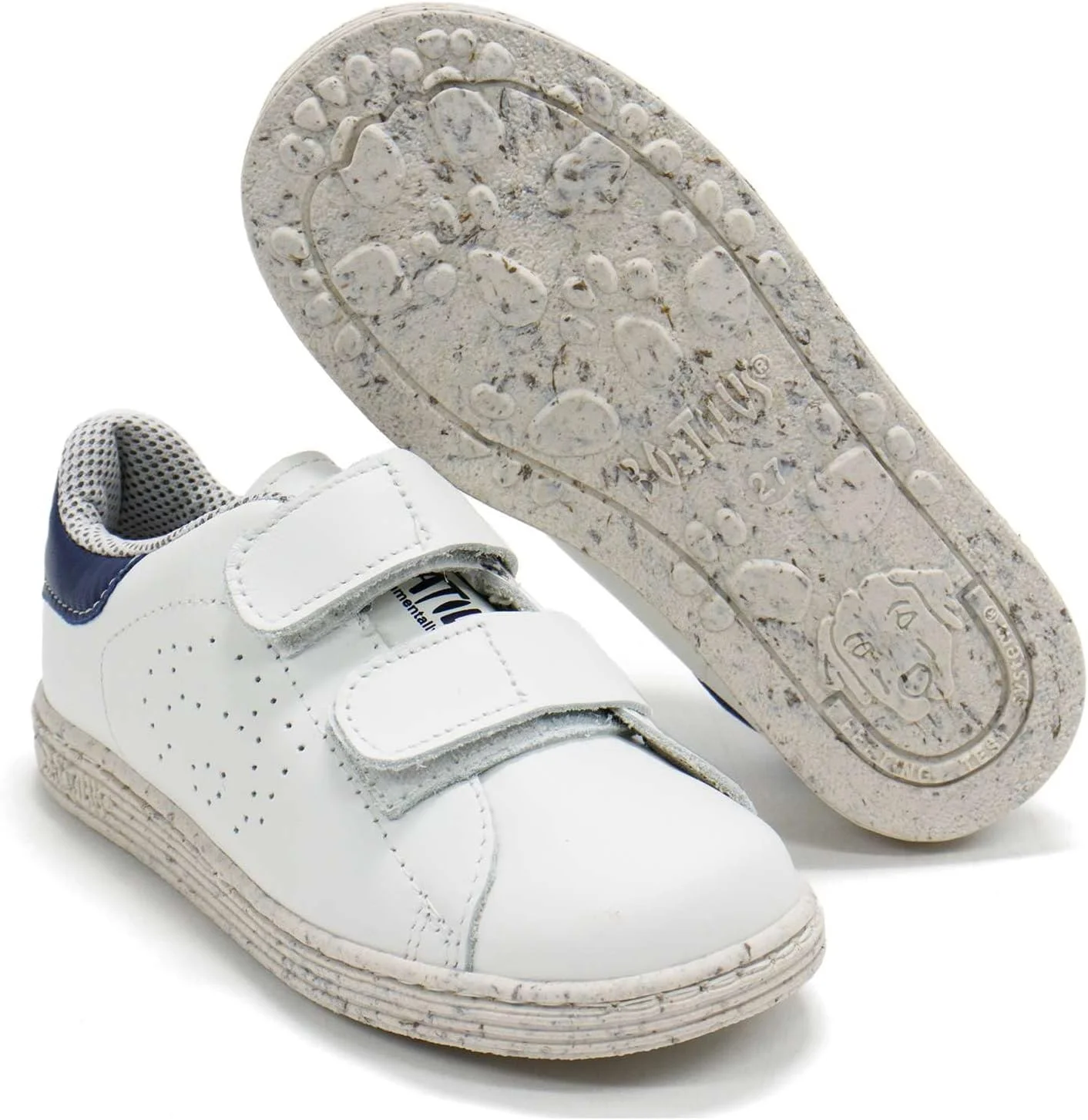 کفش کتانی بچگانه BOATILUS مدل Ds 004، سفید سرمه ای، کفش پسرانه برای کودکان، سایز 9