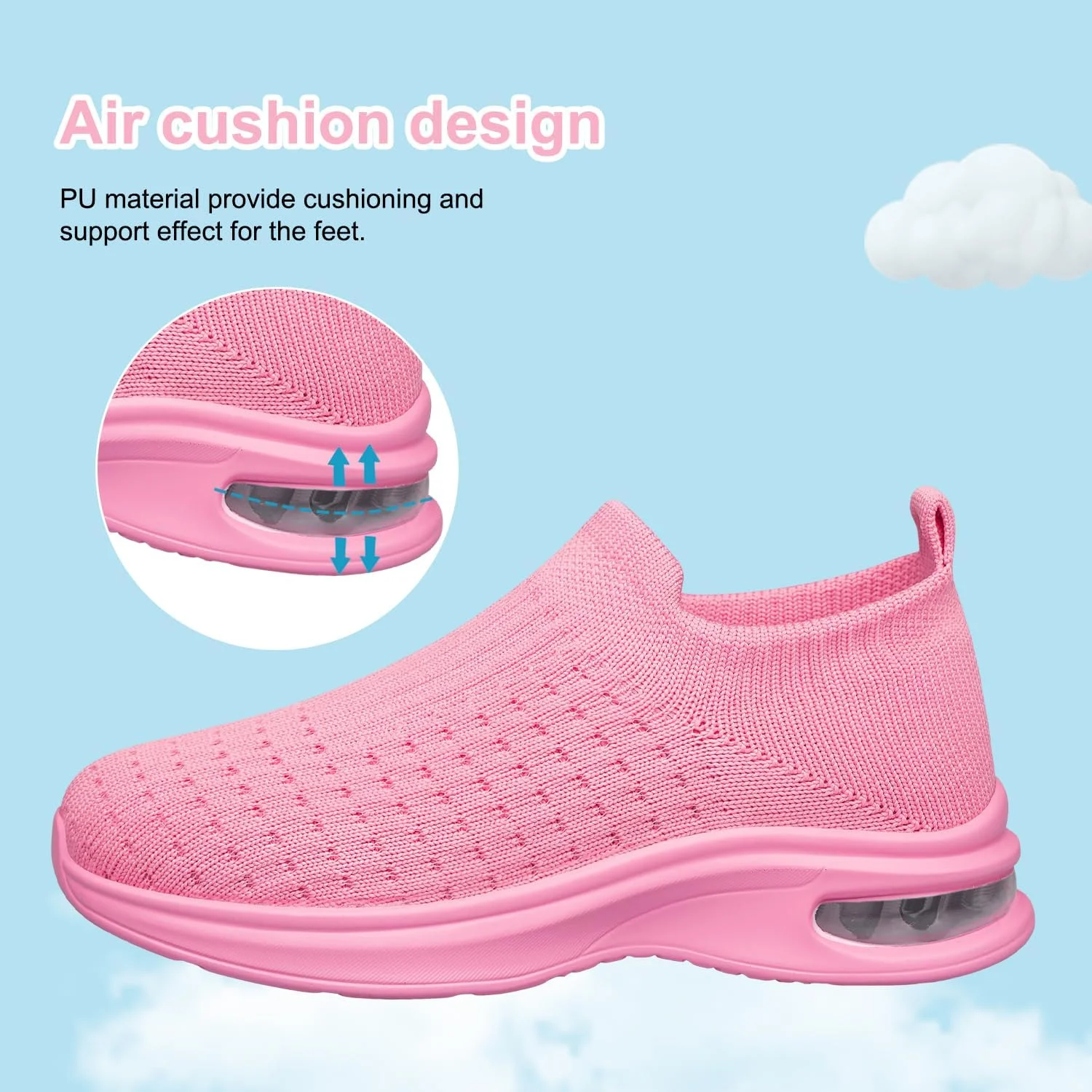 کفش جورابی پسرانه دخترانه، کفش ورزشی بچگانه، مناسب برای کودکان نوپا، کفش تنیس و پیاده روی مدرسه ای، مناسب برای کودکان کوچک/بزرگ