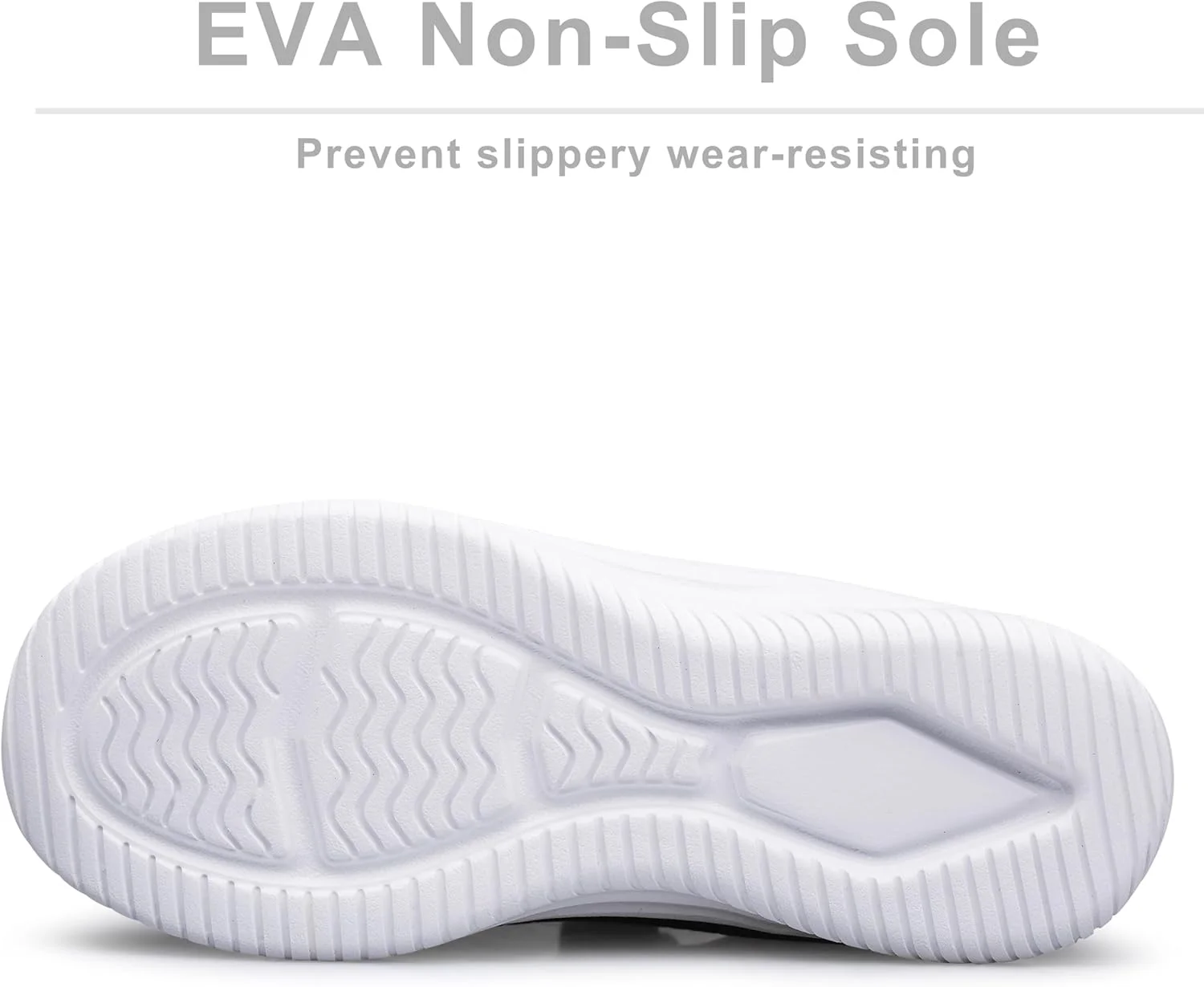 کفش‌های ورزشی پسرانه و دخترانه BNV، کفش‌های سبک وزن و تنفسی ورزشی، مناسب دویدن، تنیس و فیتنس برای کودکان نوپا/کودکان کوچک/کودکان بزرگ، تمام سفید، سایز 5.5 کودکان بزرگ