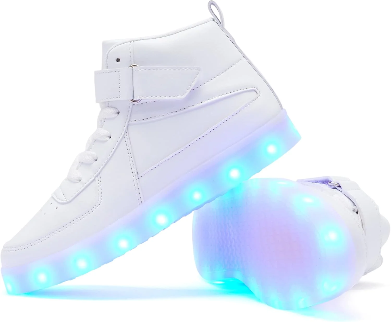 کفش های چراغ دار LED بچگانه Bepoaa، شارژ USB، کفش های کتانی ساق بلند چراغ دار برای پسران و دختران، مناسب کودکان و نوجوانان کفش های چراغ دار LED بچگانه Bepoaa، شارژ USB، کفش های کتانی ساق بلند چراغ دار برای پسران و دختران، مناسب کودکان و نوجوانان