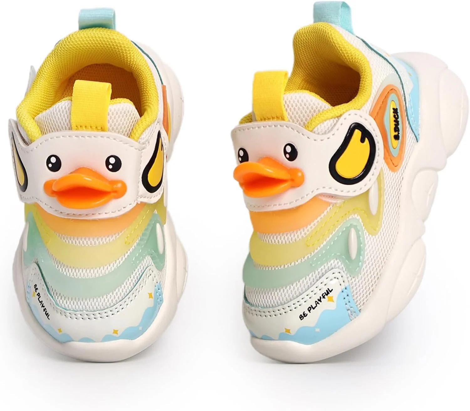 کفش تنیس بچگانه B.Duck طرح اردک سه بعدی، ضد لغزش، مناسب برای اولین قدم ها، سبک وزن، پسرانه و دخترانه
