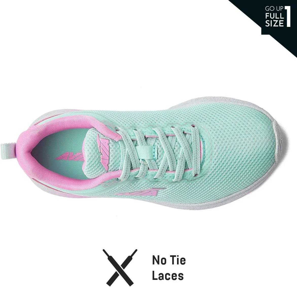 کفش‌های ورزشی دخترانه Avia Avi Factor Slip On - کفش‌های تنیس سبک وزن، ورزشی، دویدن برای دختران - سایزهای 11 تا 6 برای کودکان نوپا، کودکان کوچک و کودکان بزرگ