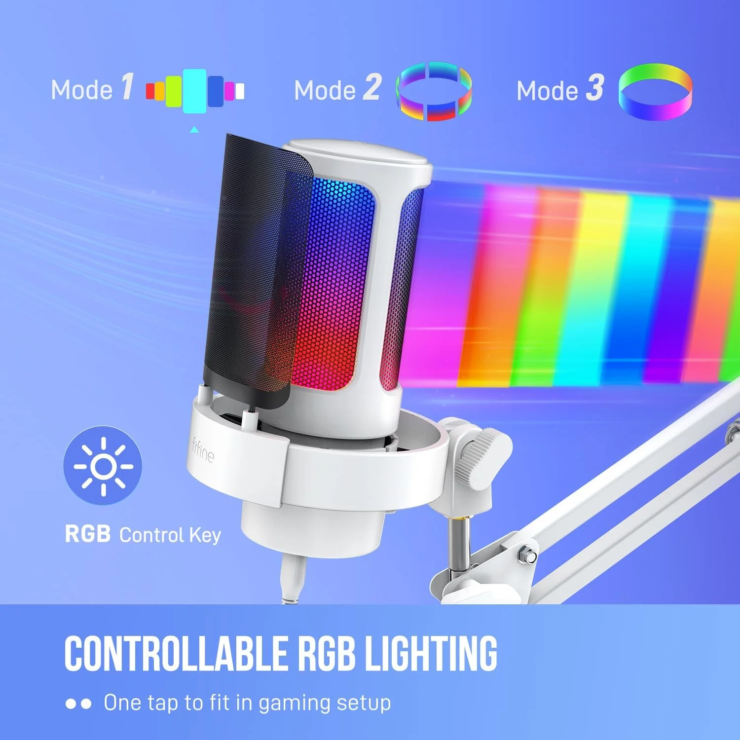 کیت میکروفون USB مخصوص بازی FIFINE، میکروفون RGB کاندنسر با بازوی بوم فلزی، دکمههای بیصدا، کنترل بهره، مانیتورینگ هدفون، بسته میکروفون استریمینگ برای PS4/PS5، یوتیوب، دیسکورد، توییچ - A8T سفید کیت میکروفون USB مخصوص بازی FIFINE، میکروفون RGB کاندنسر با بازوی بوم فلزی، دکمههای بیصدا، کنترل بهره، مانیتورینگ هدفون، بسته میکروفون استریمینگ برای PS4/PS5، یوتیوب، دیسکورد، توییچ - A8T سفید