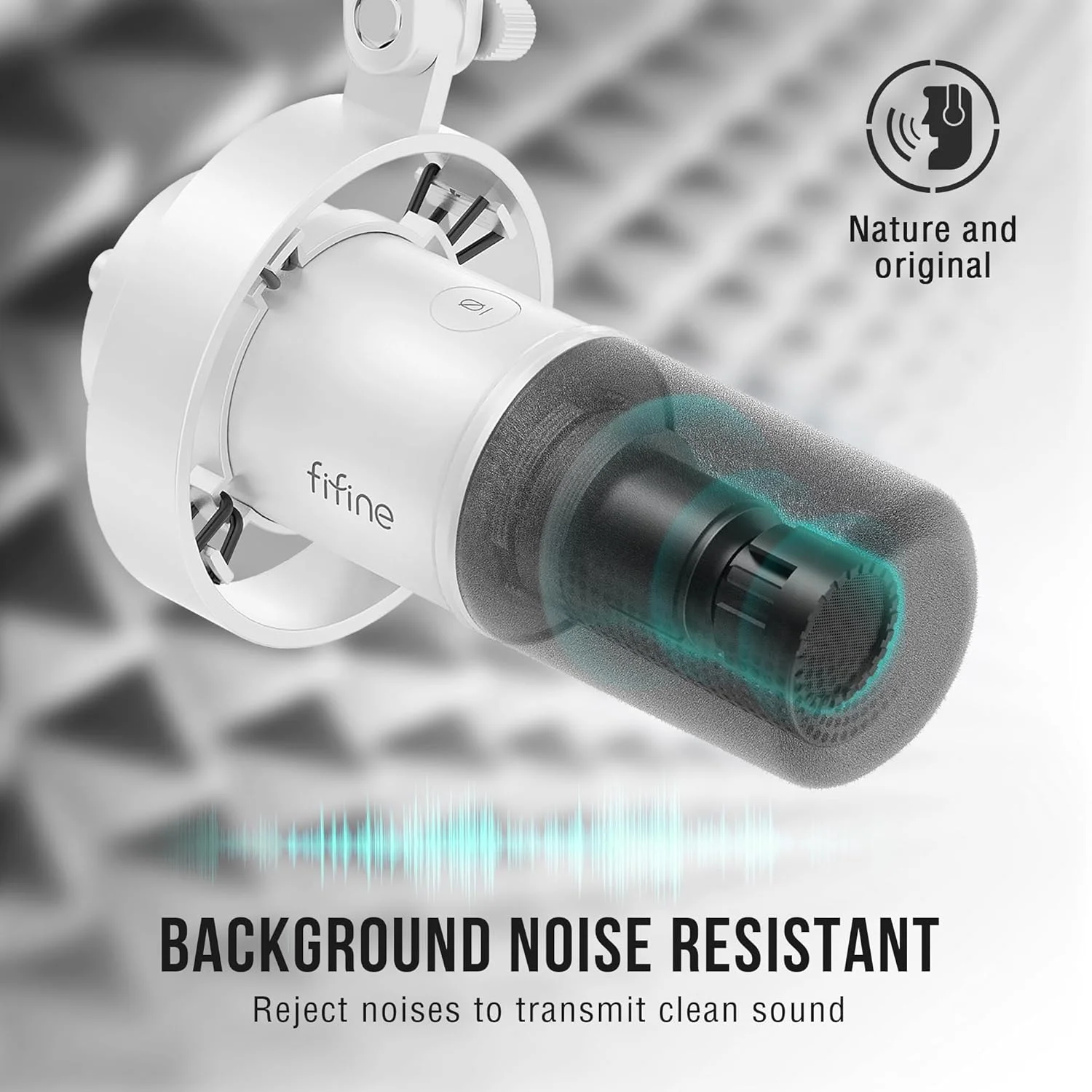 کیت میکروفون XLR/USB پادکست FIFINE، میکروفون دینامیک استودیویی برای ضبط، استریم، صداگذاری، میکروفون کامپیوتر با بازوی بوم با قطع صدا، مانیتورینگ هدفون، AmpliTank فلزی K688T سفید کیت میکروفون XLR/USB پادکست FIFINE، میکروفون دینامیک استودیویی برای ضبط، استریم، صداگذاری، میکروفون کامپیوتر با بازوی بوم با قطع صدا، مانیتورینگ هدفون، AmpliTank فلزی K688T سفید