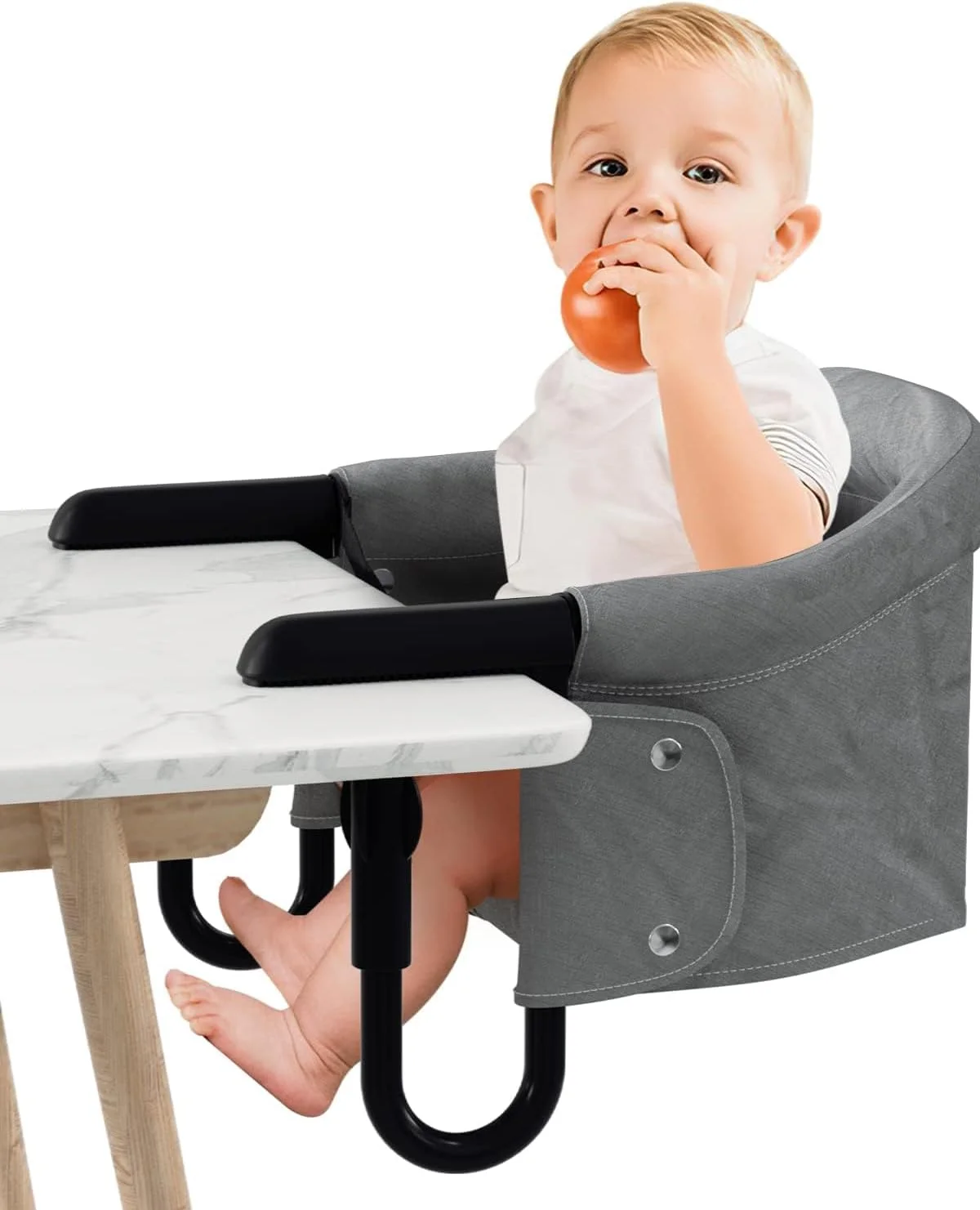 Hcosmy Hook On High Chair for Baby, High Chair That Attaches to Table - Baby & Toddler Booster Seat for Dining Table, Portable High Chair for Travel, Portable Baby Chair for Eating