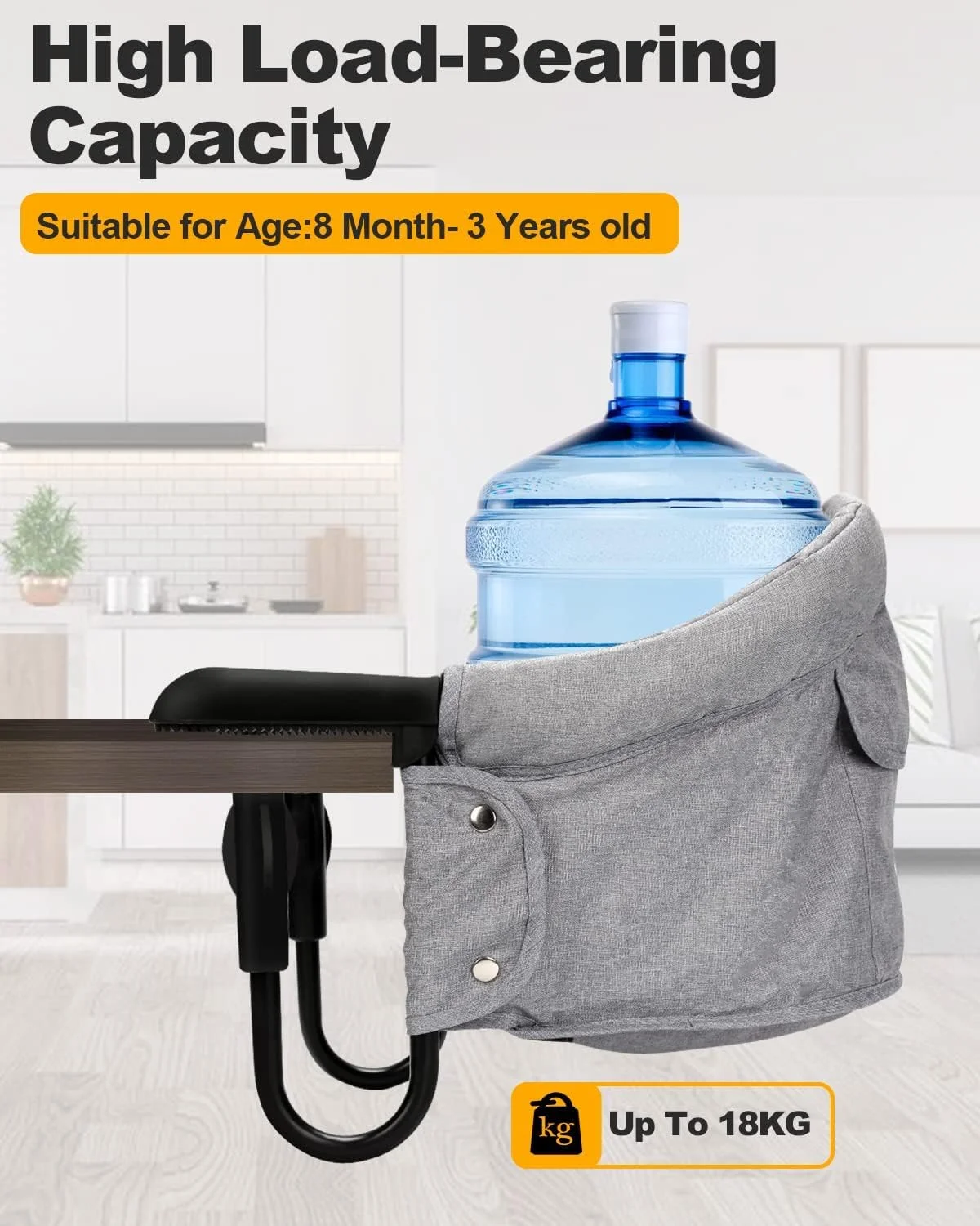 Hcosmy Hook On High Chair for Baby, High Chair That Attaches to Table - Baby & Toddler Booster Seat for Dining Table, Portable High Chair for Travel, Portable Baby Chair for Eating Hcosmy Hook On High Chair for Baby, High Chair That Attaches to Table - Baby & Toddler Booster Seat for Dining Table, Portable High Chair for Travel, Portable Baby Chair for Eating
