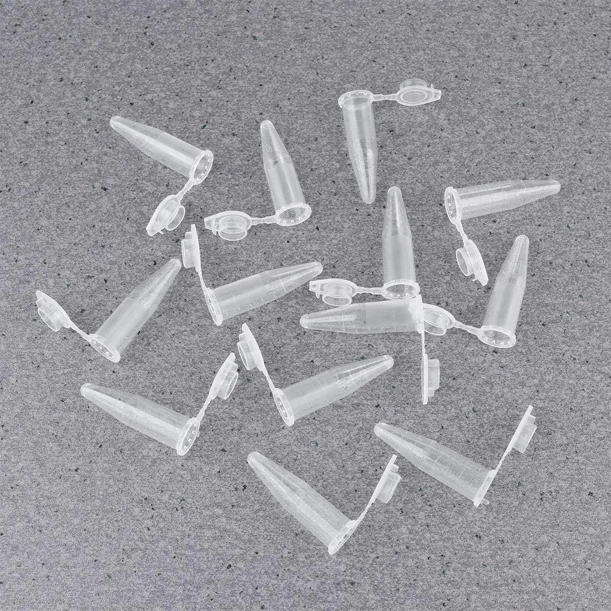 تجهیزات آزمایشگاهی 500 عددی لوله سانتریفیوژ شفاف 1.5 میلی لیتری EP با مقیاس، ظرف تامین نمونه لوله سانتریفیوژ برای مدرسه و خانه (شفاف)