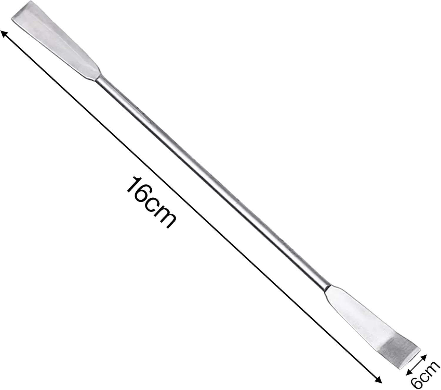 اسپاچولای دو سر تجهیزات پزشکی کینگ ماریوت | استیل ضد زنگ 16 سانتی متری | ابزار نمونه برداری دو طرفه آزمایشگاهی | ایده آل برای استفاده در آزمایشگاه، مدرسه و دفتر (5 عدد)