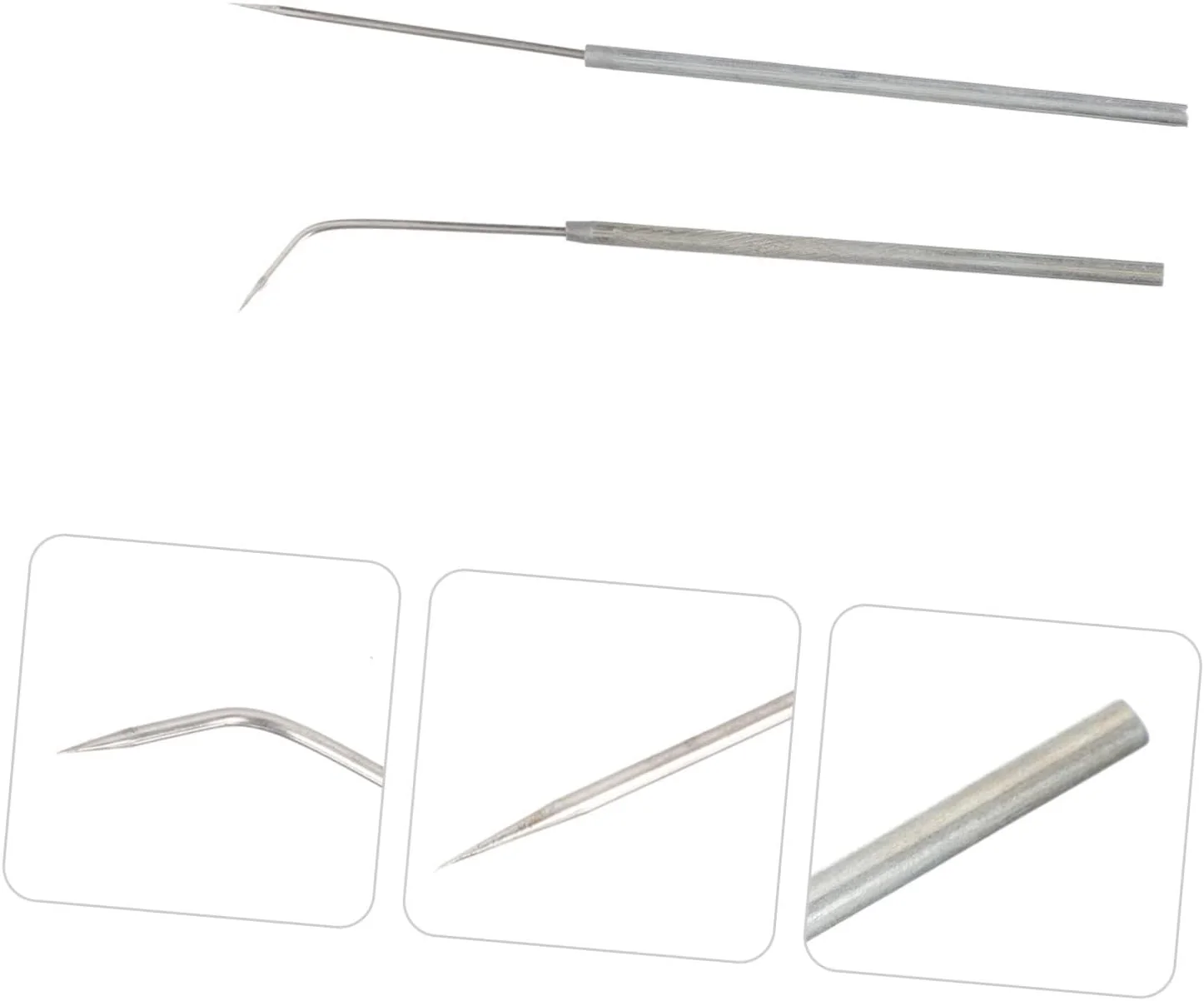 تجهیزات آزمایشگاهی بیولوژی 2 عددی، لوازم نمونه برداری دامپزشکی، ابزار پروب با ابزار خم کننده تجربی انتهایی، سوزن خمیده، تلقیح نقره ای، میکرو مستقیم عملی، دستگاه ها