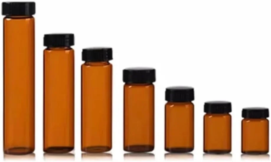 تجهیزات آزمایشگاهی: بطری شیشه ای کهربایی 2 تا 60 میلی لیتری برای نمونه برداری و نگهداری معرف های آزمایشگاهی (30 میلی لیتر، 10 عدد) تجهیزات آزمایشگاهی: بطری شیشه ای کهربایی 2 تا 60 میلی لیتری برای نمونه برداری و نگهداری معرف های آزمایشگاهی (30 میلی لیتر، 10 عدد)