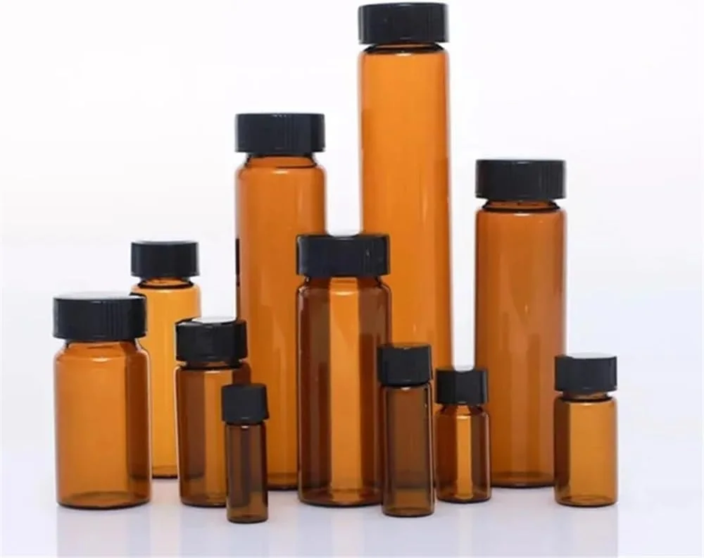 تجهیزات آزمایشگاهی: بطری شیشه ای کهربایی 2 تا 60 میلی لیتری برای نمونه برداری و نگهداری معرف های آزمایشگاهی (30 میلی لیتر، 10 عدد) تجهیزات آزمایشگاهی: بطری شیشه ای کهربایی 2 تا 60 میلی لیتری برای نمونه برداری و نگهداری معرف های آزمایشگاهی (30 میلی لیتر، 10 عدد)