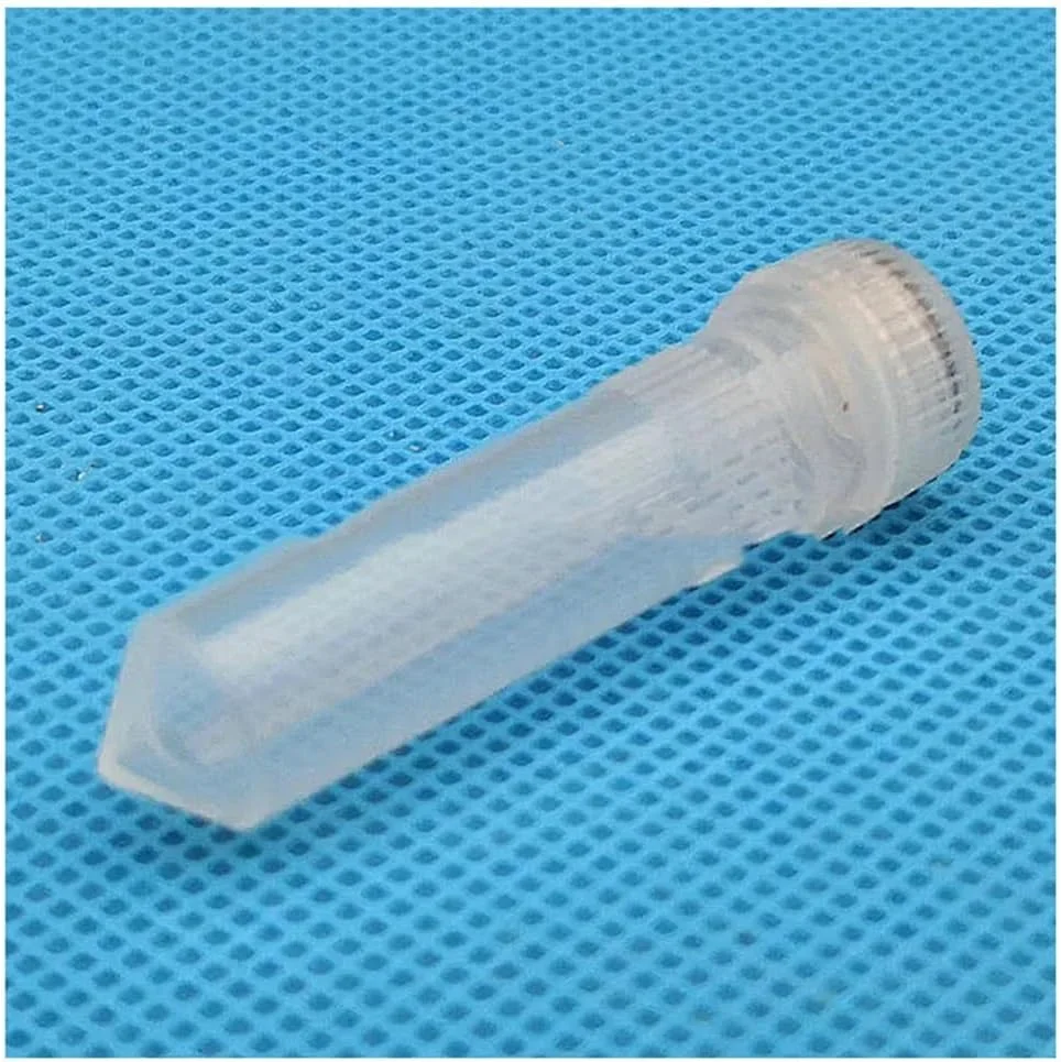 تجهیزات آزمایشگاهی 100 عدد 500 عدد لوله های پلاستیکی 2 میلی لیتری آزمایشگاهی لوله نمونه ته گرد با واشر (500 عدد)