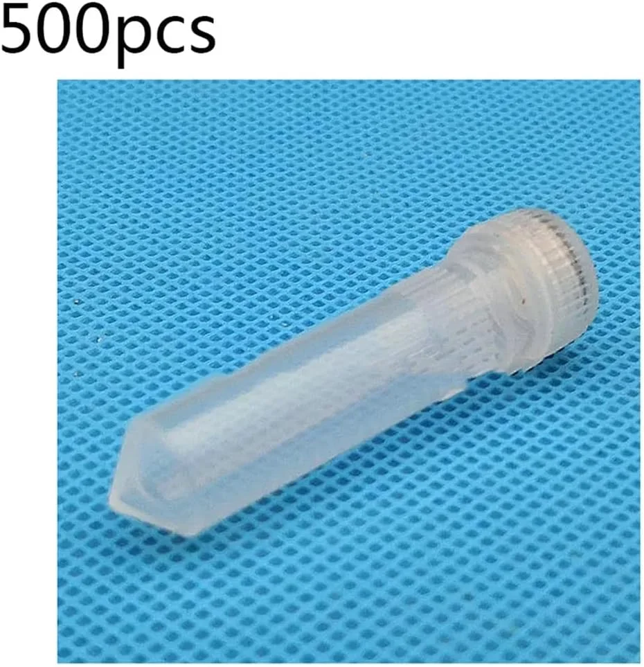 تجهیزات آزمایشگاهی 100 عدد 500 عدد لوله های پلاستیکی 2 میلی لیتری آزمایشگاهی لوله نمونه ته گرد با واشر (500 عدد) تجهیزات آزمایشگاهی 100 عدد 500 عدد لوله های پلاستیکی 2 میلی لیتری آزمایشگاهی لوله نمونه ته گرد با واشر (500 عدد)