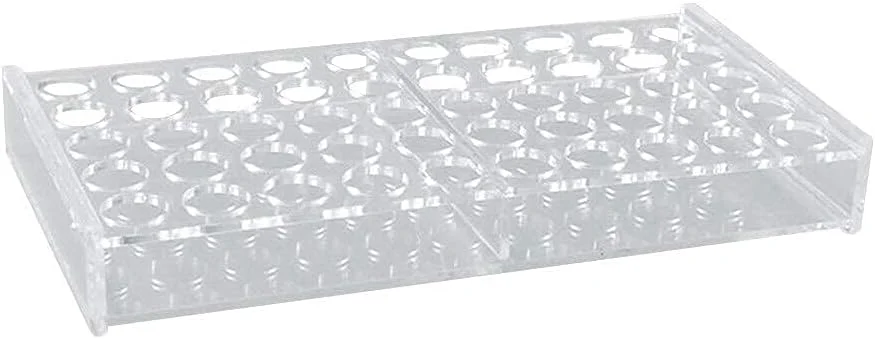 gxyglsgysgjs تجهیزات زندگی قفسه بطری نمونه آزمایشگاه علوم تجهیزات آزمایشگاهی ابزار تست نگهدارنده آزمایش شیمیایی ویال نمونه (2ml 12mm)