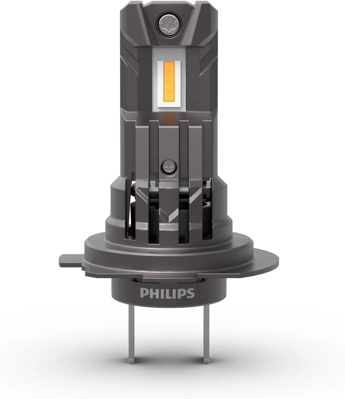 لامپ چراغ جلوی خودرو ال ای دی فیلیپس Ultinon Classic (H7/H18)، نور سفید گرم 3500K، مطابق با رنگ هالوژن، 80% روشنایی بیشتر*، لامپ ال ای دی با نصب آسان، مجموعه 2 عددی