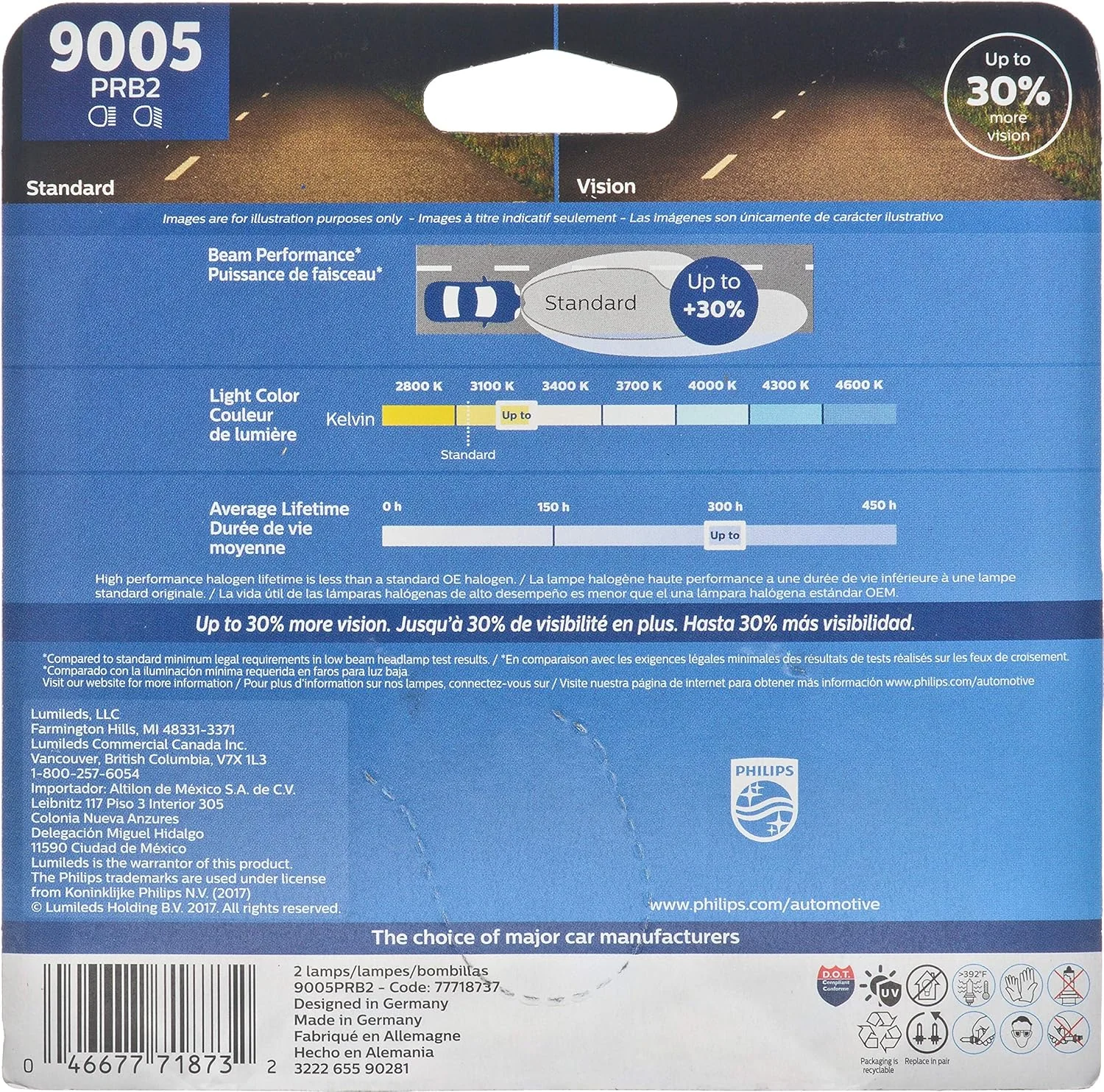 لامپ هالوژن خودرو فیلیپس 9005 Crystalvision Ultra، نور سفید روشن، بسته 2 عددی (9005Cvb2) لامپ هالوژن خودرو فیلیپس 9005 Crystalvision Ultra، نور سفید روشن، بسته 2 عددی (9005Cvb2)