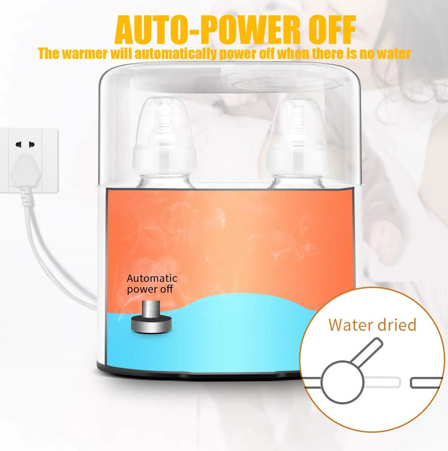 گرمکن دو قلو شیشه شیر IS MUHE با حالت ثابت 24 ساعته برای شیر مادر و شیر خشک، گرمکن غذای کودک و گرمکن آب برای دوقلوها، نمایشگر LCD با کنترل دقیق دما