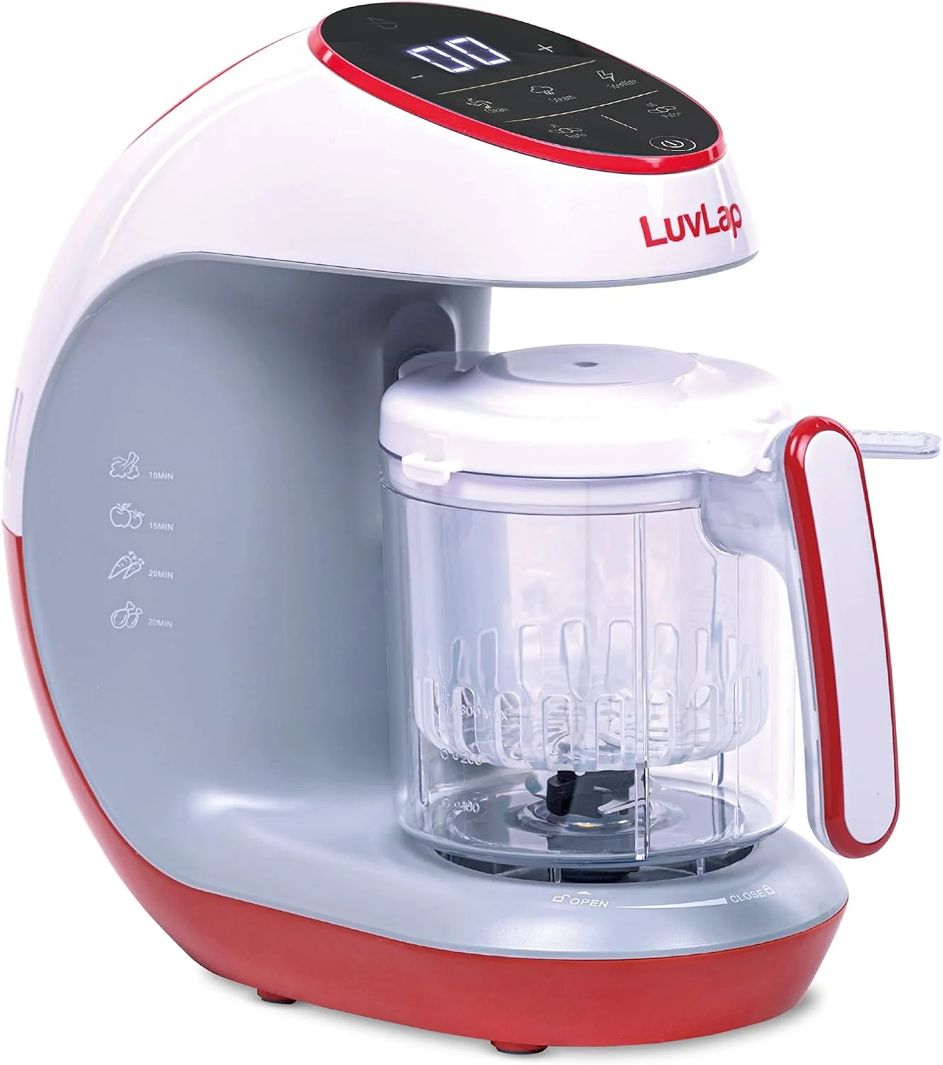 غذاساز کودک Luv Lap Regal Advanced+، بخارپز و مخلوط کن ترکیبی، پنل لمسی دیجیتال، ایده آل برای غذای کودک، فاقد BPA