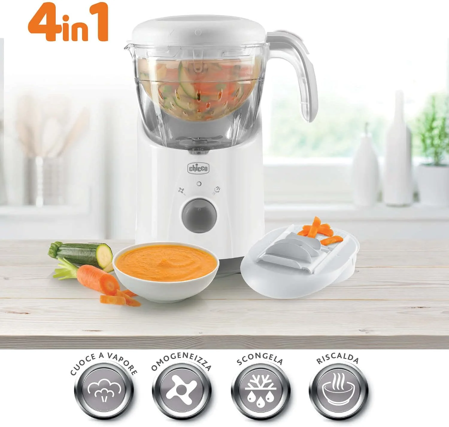 بخارپز کودک چیکو مدل Easy Meal (6 ماه به بالا) بخارپز کودک چیکو مدل Easy Meal (6 ماه به بالا)