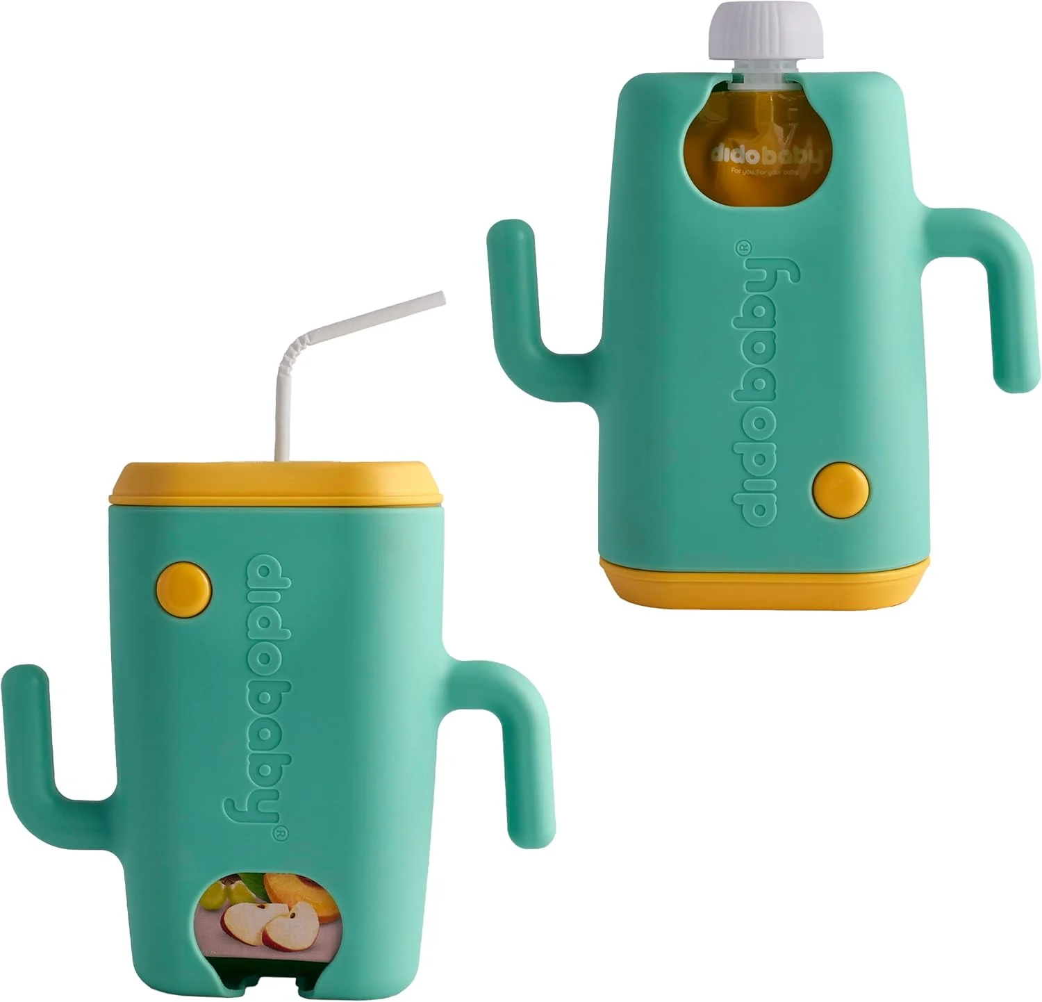 DIDOBABY Didopoucher - نگهدارنده چند منظوره پاکت غذای کودک نوپا - نگهدارنده پاکت بدون ریخت و پاش برای جعبه آب میوه - نگهدارنده ضد فشار ایمن و ارگونومیک دو در یک، فیروزه ای DIDOBABY Didopoucher - نگهدارنده چند منظوره پاکت غذای کودک نوپا - نگهدارنده پاکت بدون ریخت و پاش برای جعبه آب میوه - نگهدارنده ضد فشار ایمن و ارگونومیک دو در یک، فیروزه ای