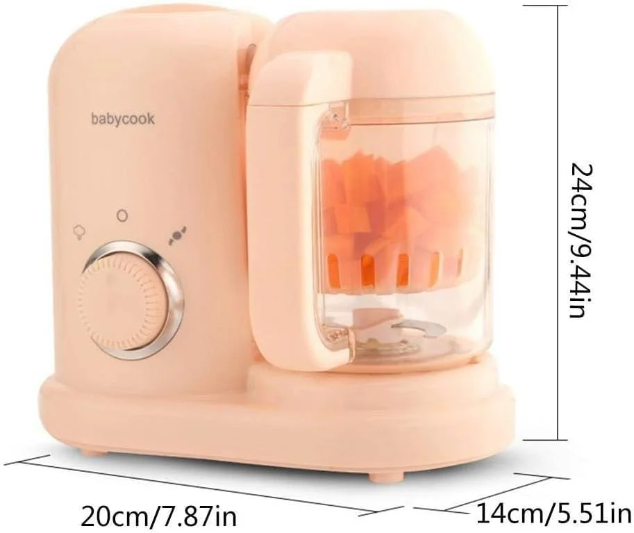 دستگاه غذاساز و مخلوط کن کودک، بخارپز برقی و آسیاب کوچک غذا برای غذای کودک، پخت و پز و مخلوط کردن، سبز