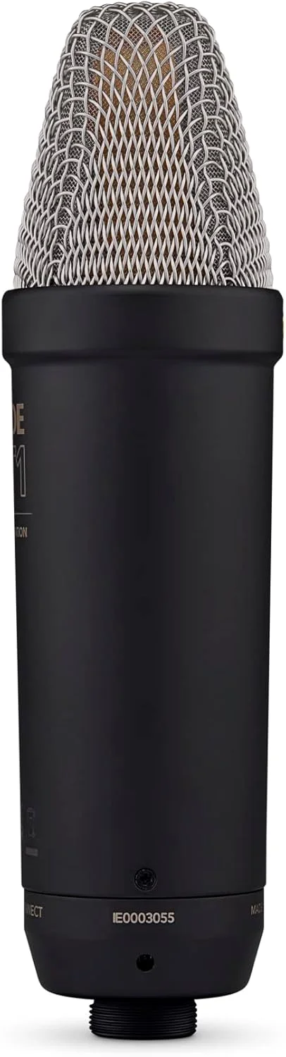 میکروفون کاندنسر استودیویی دیافراگم بزرگ RØDE NT1 نسل پنجم با خروجی های XLR و USB، به همراه لرزه گیر و پاپ فیلتر برای تولید موسیقی، ضبط وکال و پادکست (مشکی) میکروفون کاندنسر استودیویی دیافراگم بزرگ RØDE NT1 نسل پنجم با خروجی های XLR و USB، به همراه لرزه گیر و پاپ فیلتر برای تولید موسیقی، ضبط وکال و پادکست (مشکی)