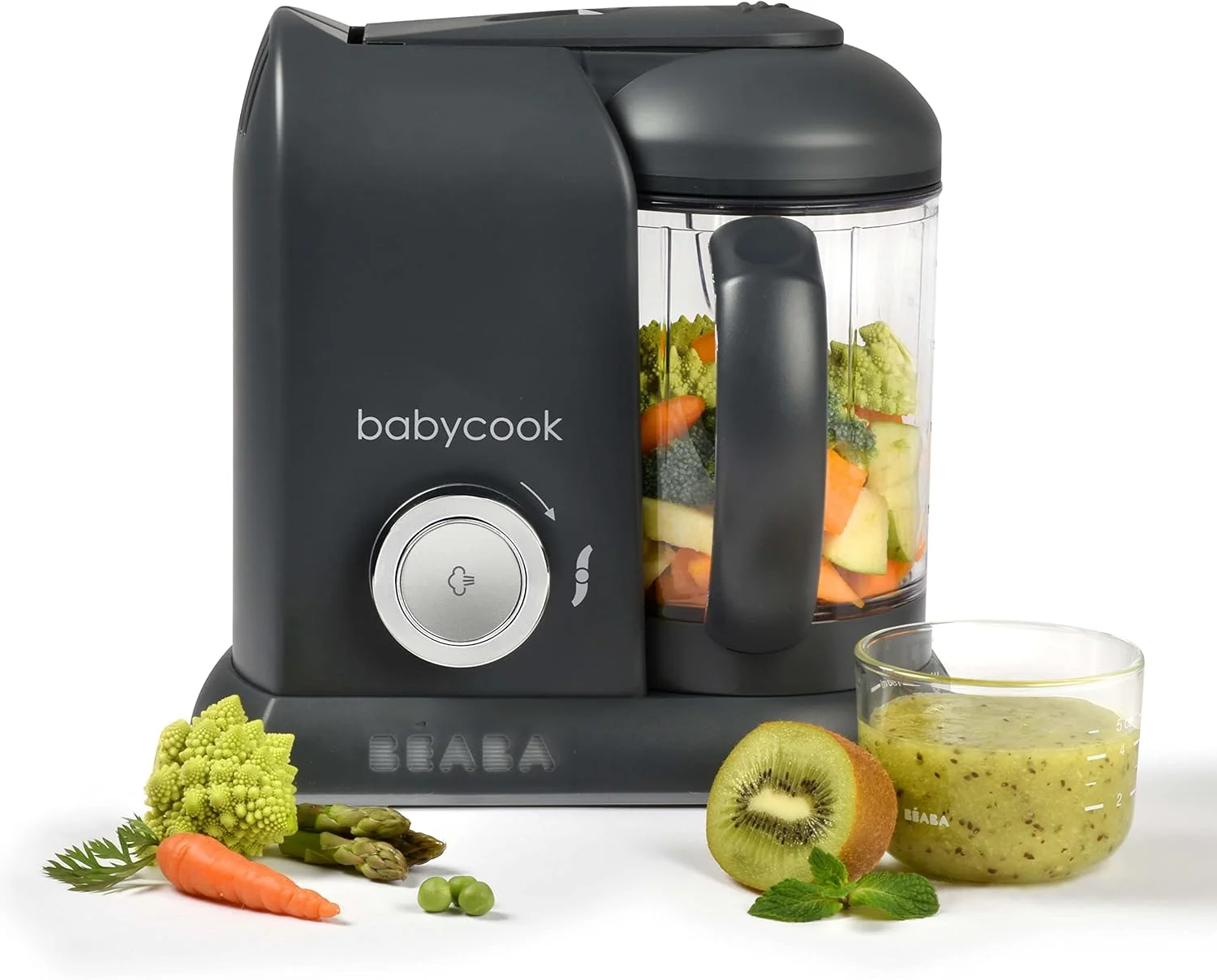 دستگاه غذاساز کودک ب آ با مدل Babycook Pro - قابل شستشو در ماشین ظرفشویی - پخت و پردازش خاکستری