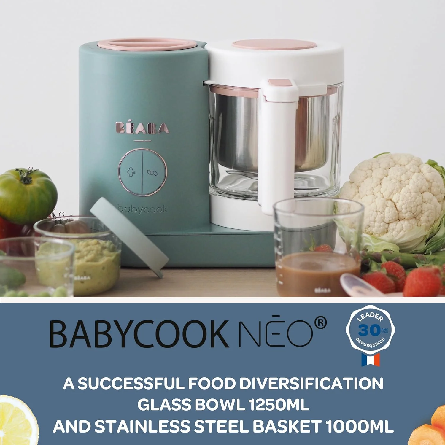 غذاساز کودک ب‌ا‌با Babycook Neo Eucalyptus