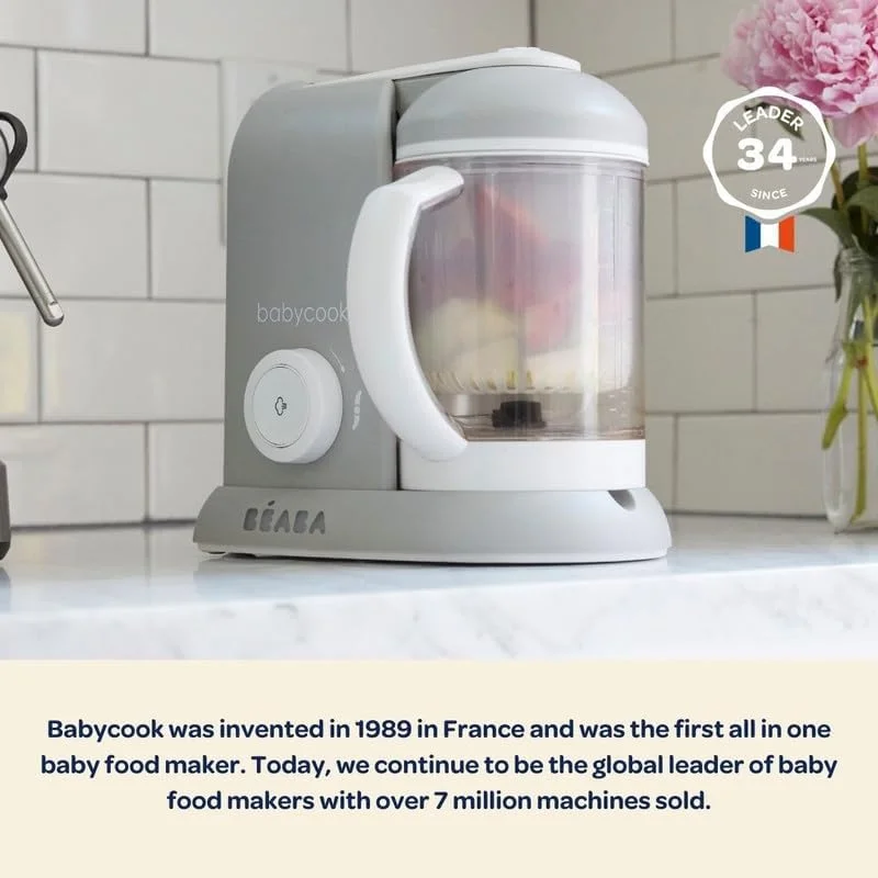 دستگاه غذاساز کودک ب آ با مدل Babycook Pro - قابل شستشو در ماشین ظرفشویی - پخت و پردازش خاکستری
