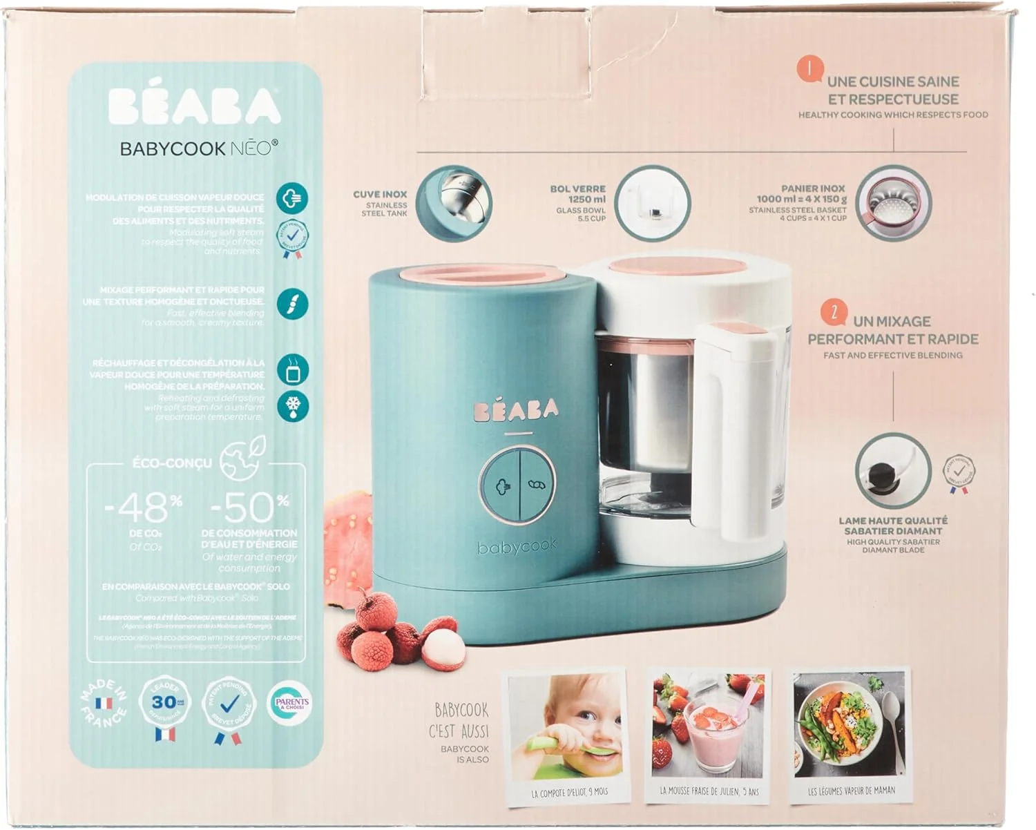 غذاساز کودک ب‌ا‌با Babycook Neo Eucalyptus