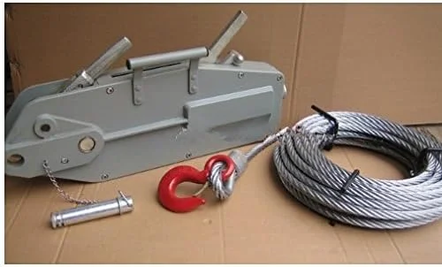 بالابر سیم بکسل دستی آلیاژ آلومینیوم GZDtdsd 1.6TX20M، وینچ دستی، بلوک، بالابر سیم بکسل فولادی، جرثقیل کشنده دستی