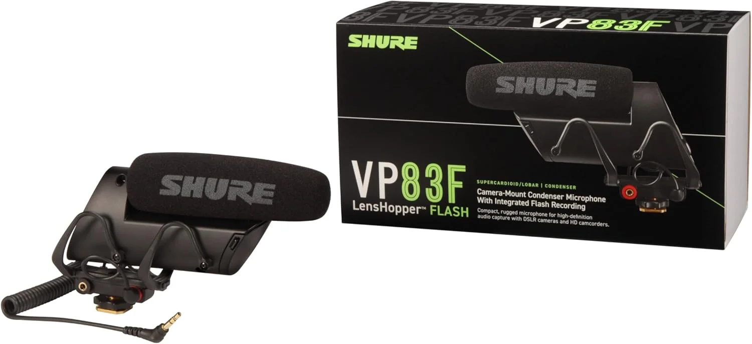 میکروفون کندانسور Shure VP83F قابل نصب روی دوربین با ضبط فلش یکپارچه، نگهدارنده میکروفون ممتاز برای وبلاگ نویسی برای دوربین های DSLR و HD میکروفون کندانسور Shure VP83F قابل نصب روی دوربین با ضبط فلش یکپارچه، نگهدارنده میکروفون ممتاز برای وبلاگ نویسی برای دوربین های DSLR و HD