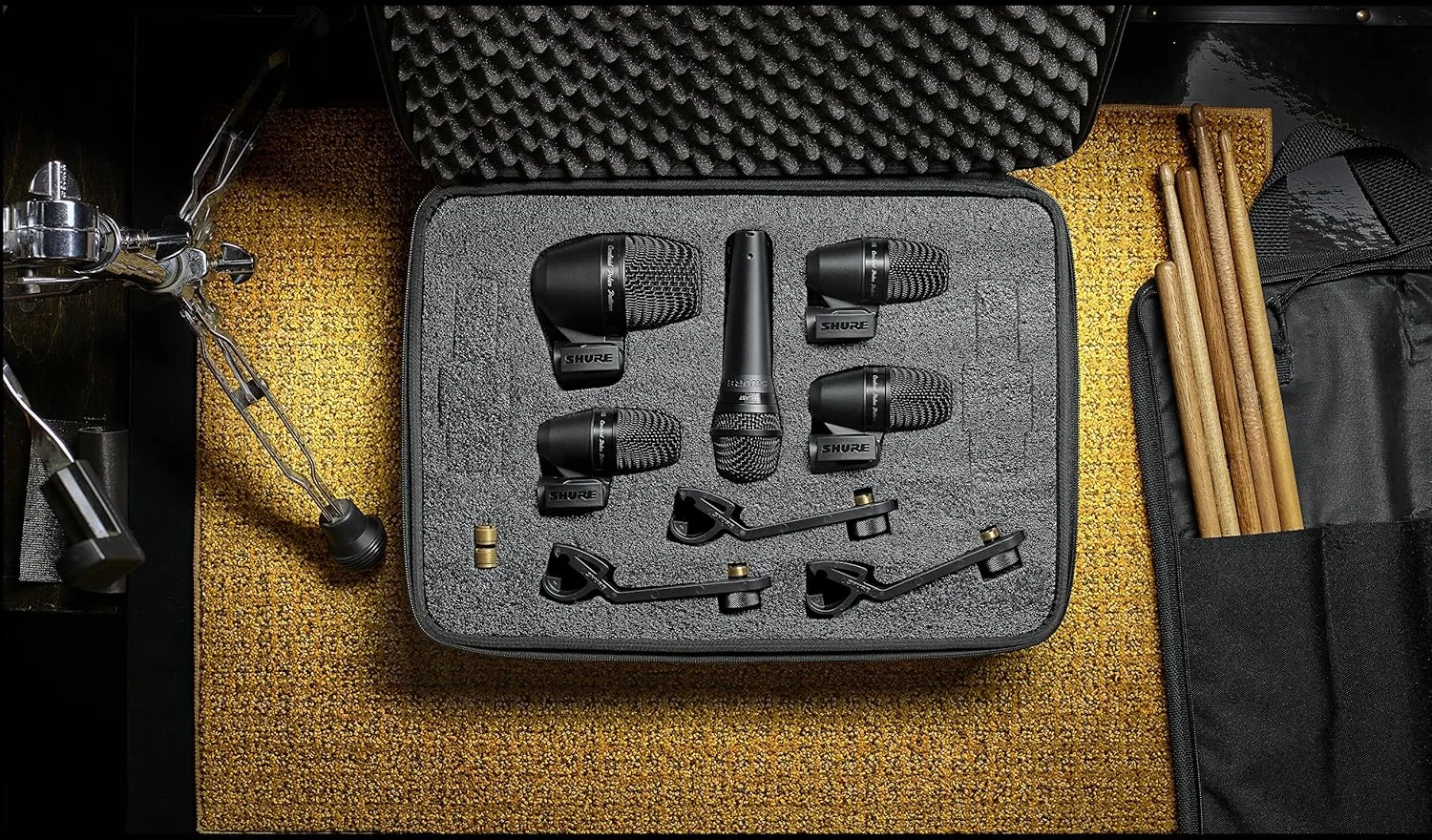 کیت میکروفون درام 5 تکه Shure PGADRUMKIT5 کیت میکروفون درام 5 تکه Shure PGADRUMKIT5