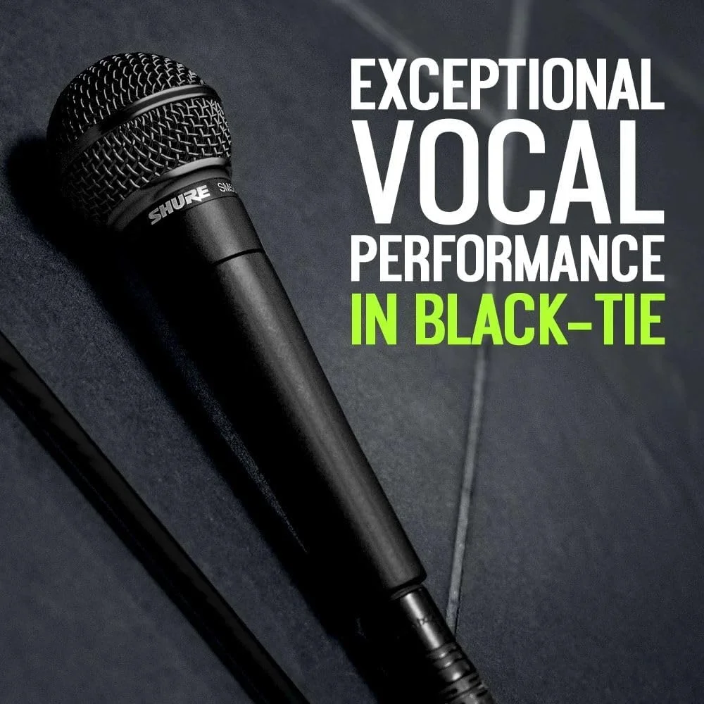 میکروفون داینامیک Shure SM58 Pro XLR - میکروفون کاردیود حرفه ای استودیویی و اجرای زنده برای وکال، پادکست و ضبط صدا، نسخه ویژه مشکی میکروفون داینامیک Shure SM58 Pro XLR - میکروفون کاردیود حرفه ای استودیویی و اجرای زنده برای وکال، پادکست و ضبط صدا، نسخه ویژه مشکی