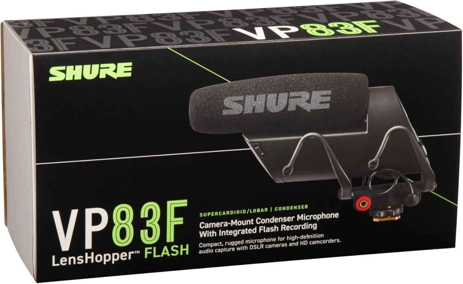 میکروفون کندانسور Shure VP83F قابل نصب روی دوربین با ضبط فلش یکپارچه، نگهدارنده میکروفون ممتاز برای وبلاگ نویسی برای دوربین های DSLR و HD میکروفون کندانسور Shure VP83F قابل نصب روی دوربین با ضبط فلش یکپارچه، نگهدارنده میکروفون ممتاز برای وبلاگ نویسی برای دوربین های DSLR و HD